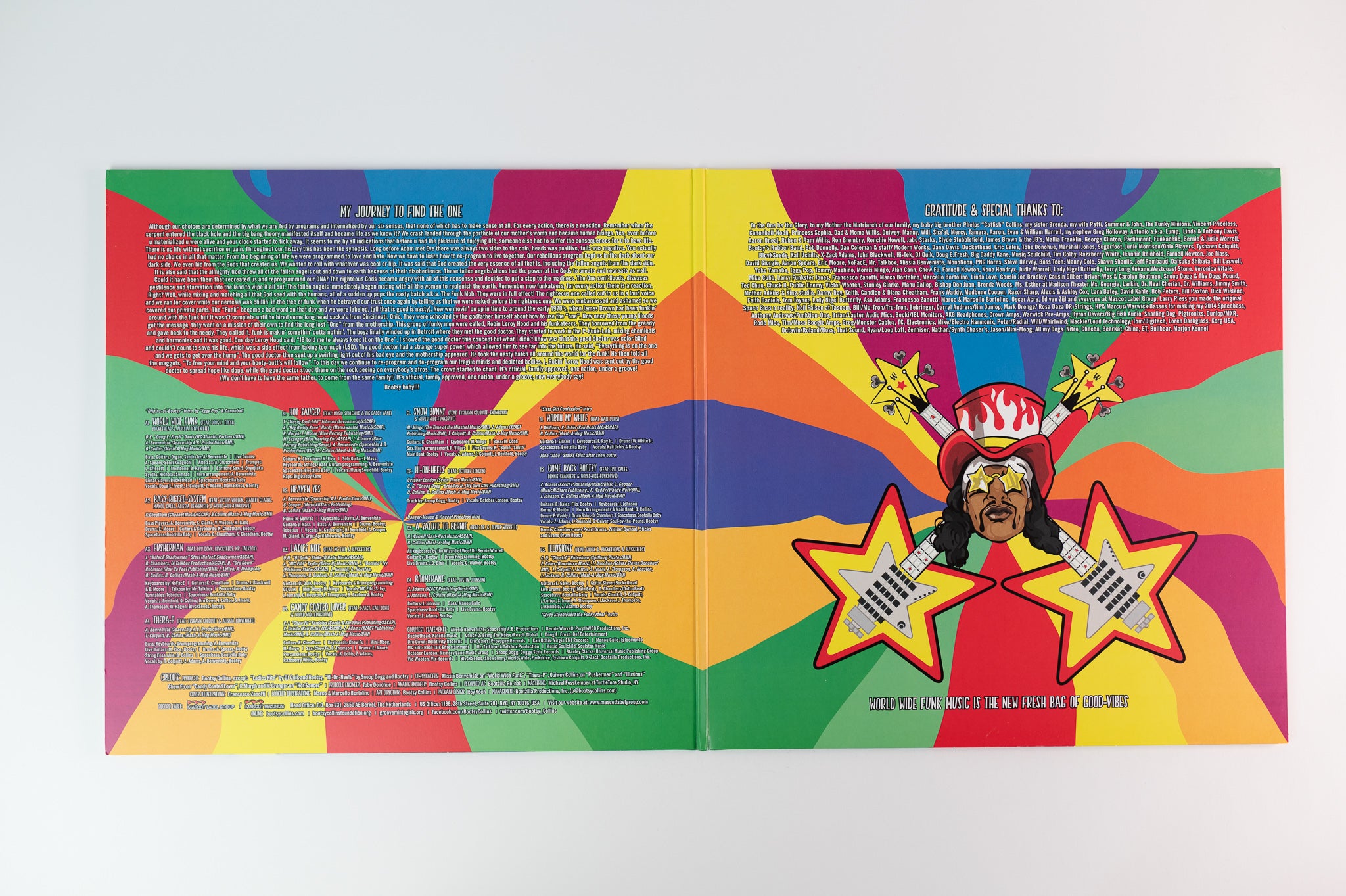 Bootsy Collins - World Wide Funk on Mascot Limited Edition Splatter Vinyl
