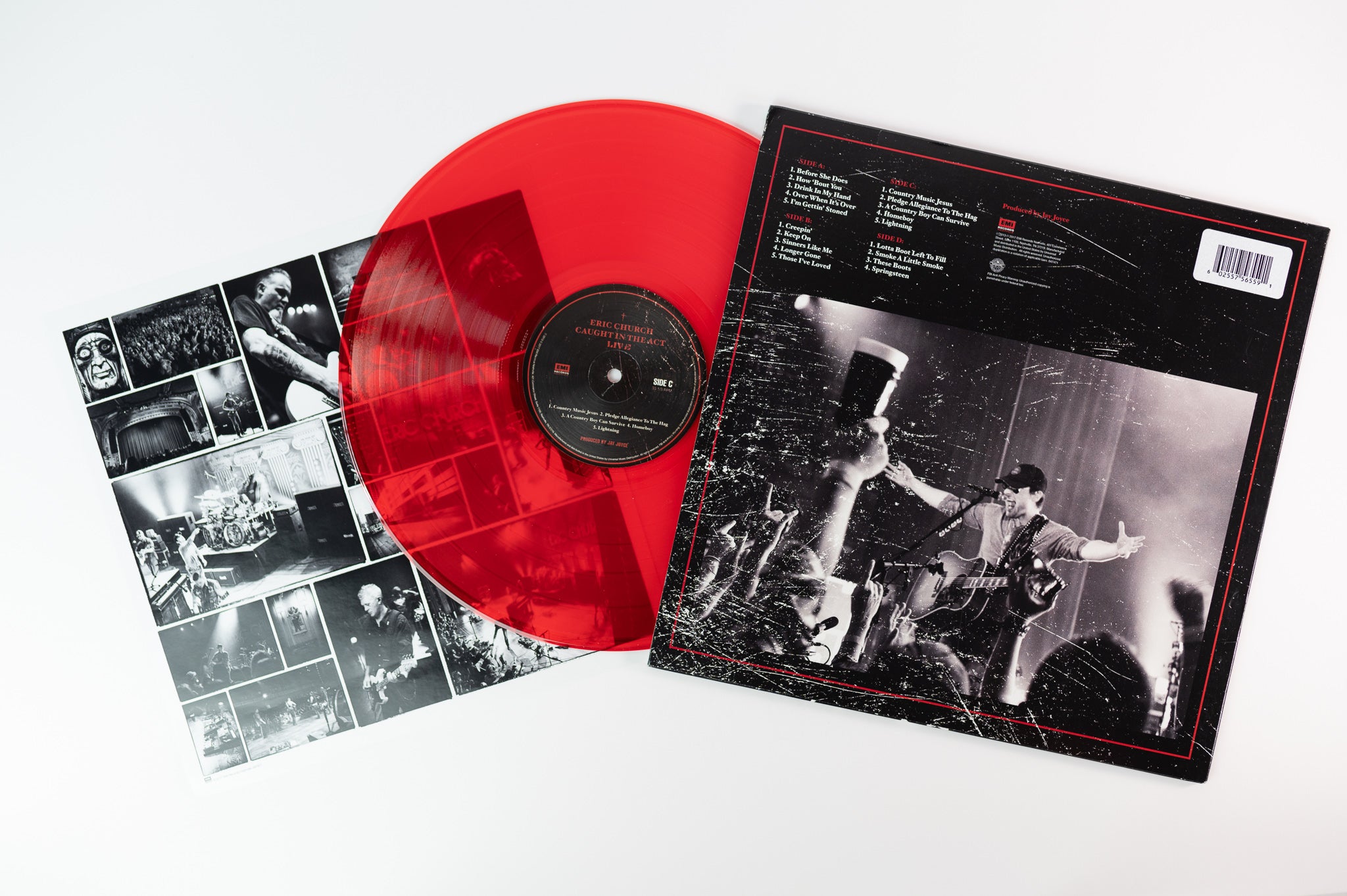 Eric Church - Caught In The Act on EMI Nashville Limited Red Translucent Vinyl Reissue