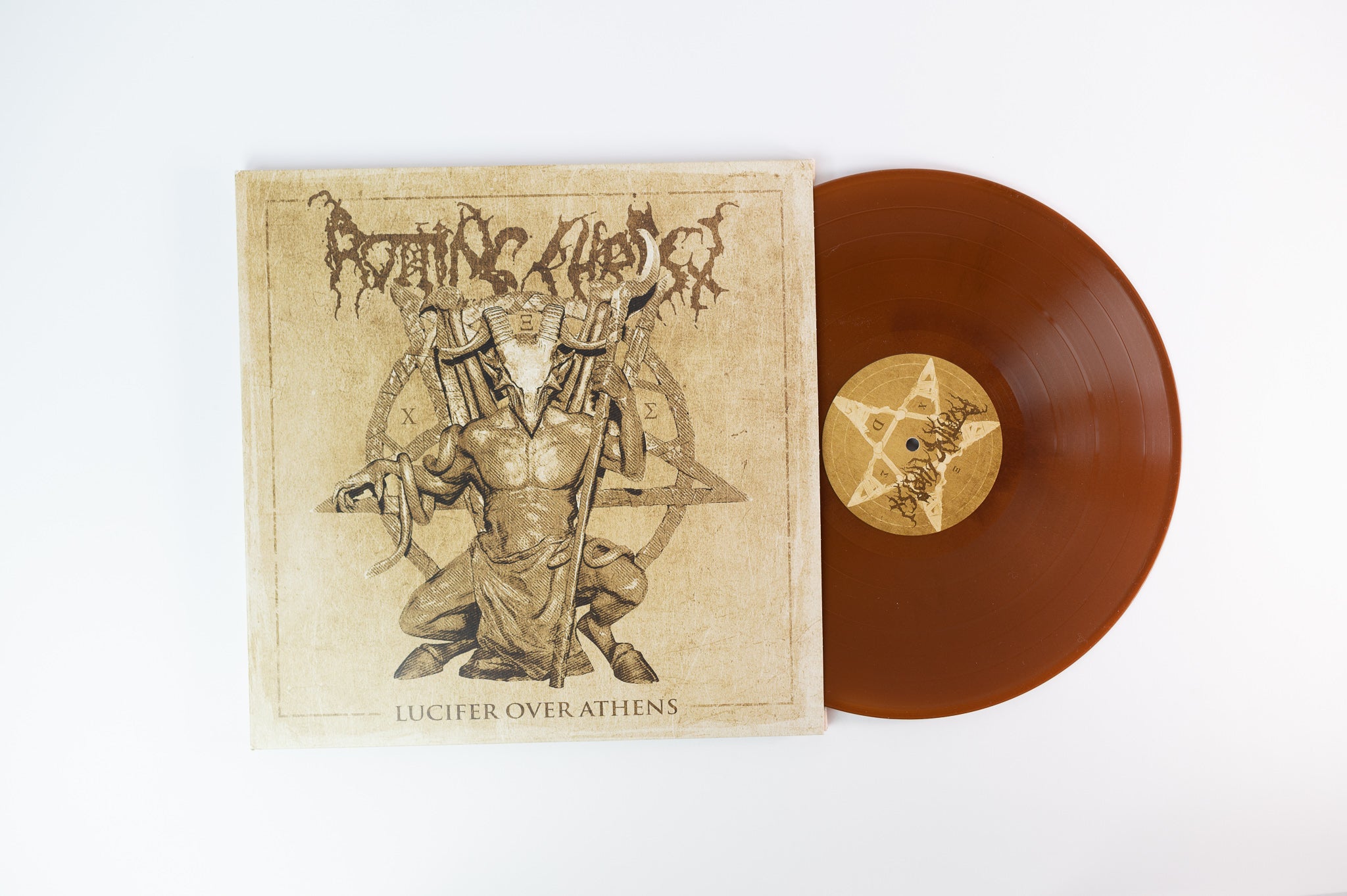Rotting Christ - Lucifer Over Athens on Season of Mist Limited Numbered Brown Haze Vinyl