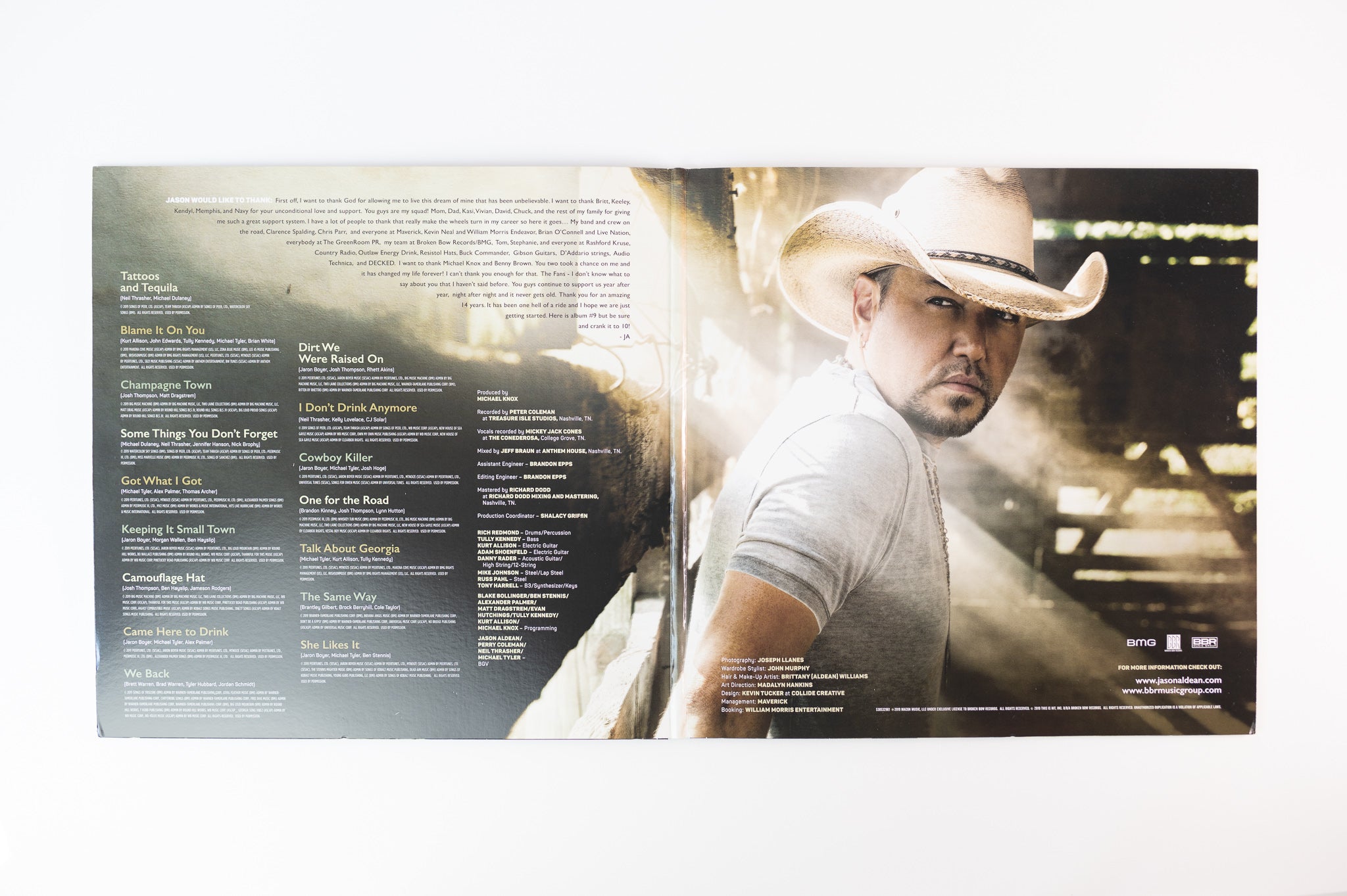 Jason Aldean - 9 on Broken Bow Smoke Colored Vinyl