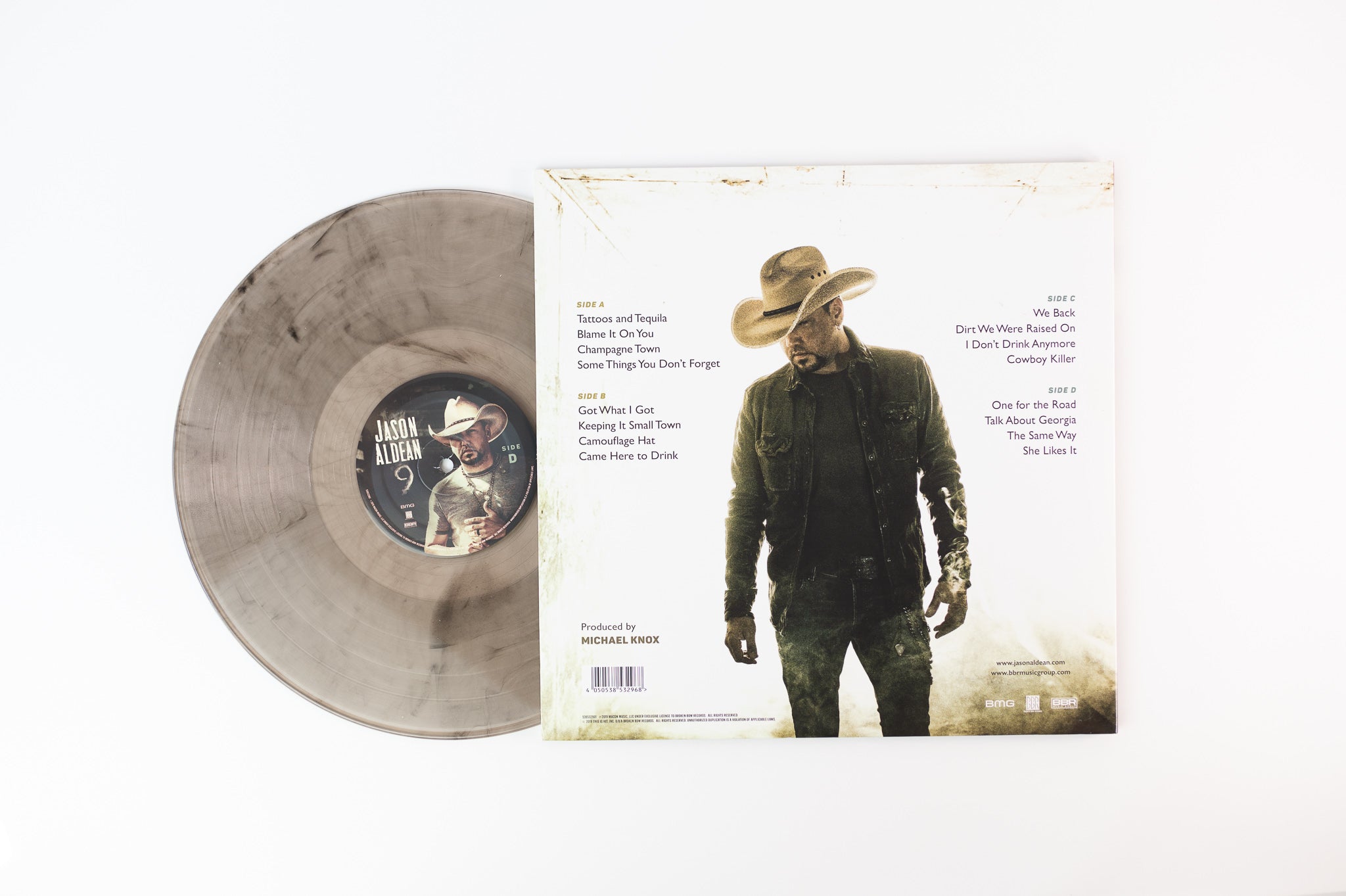 Jason Aldean - 9 on Broken Bow Smoke Colored Vinyl