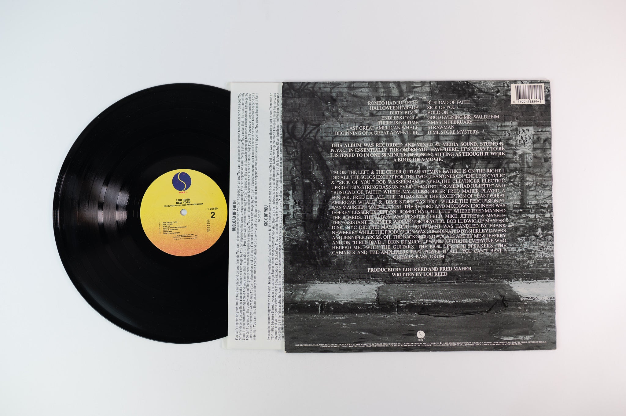 Lou Reed - New York on Sire