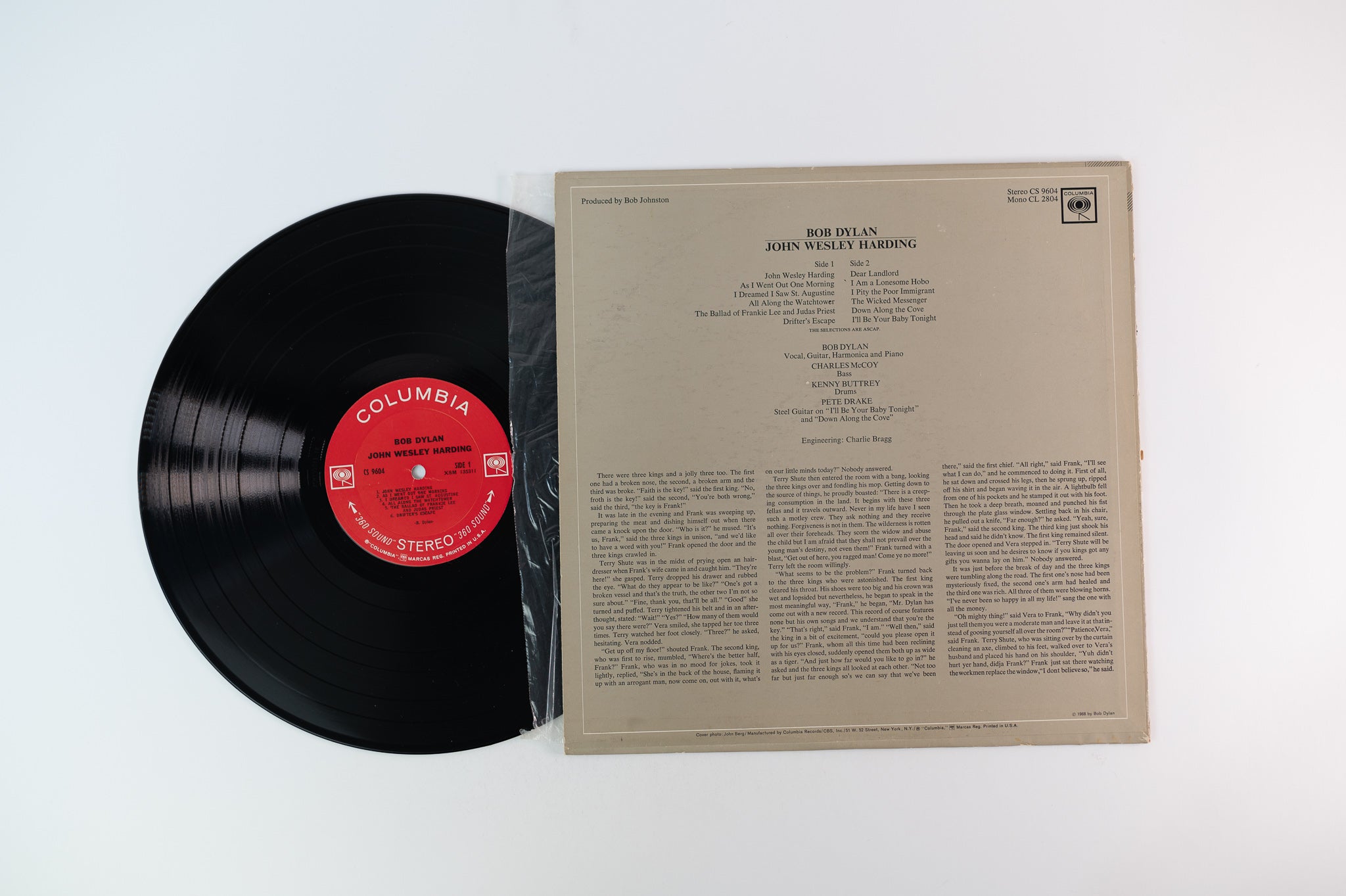 Bob Dylan - John Wesley Harding on Columbia