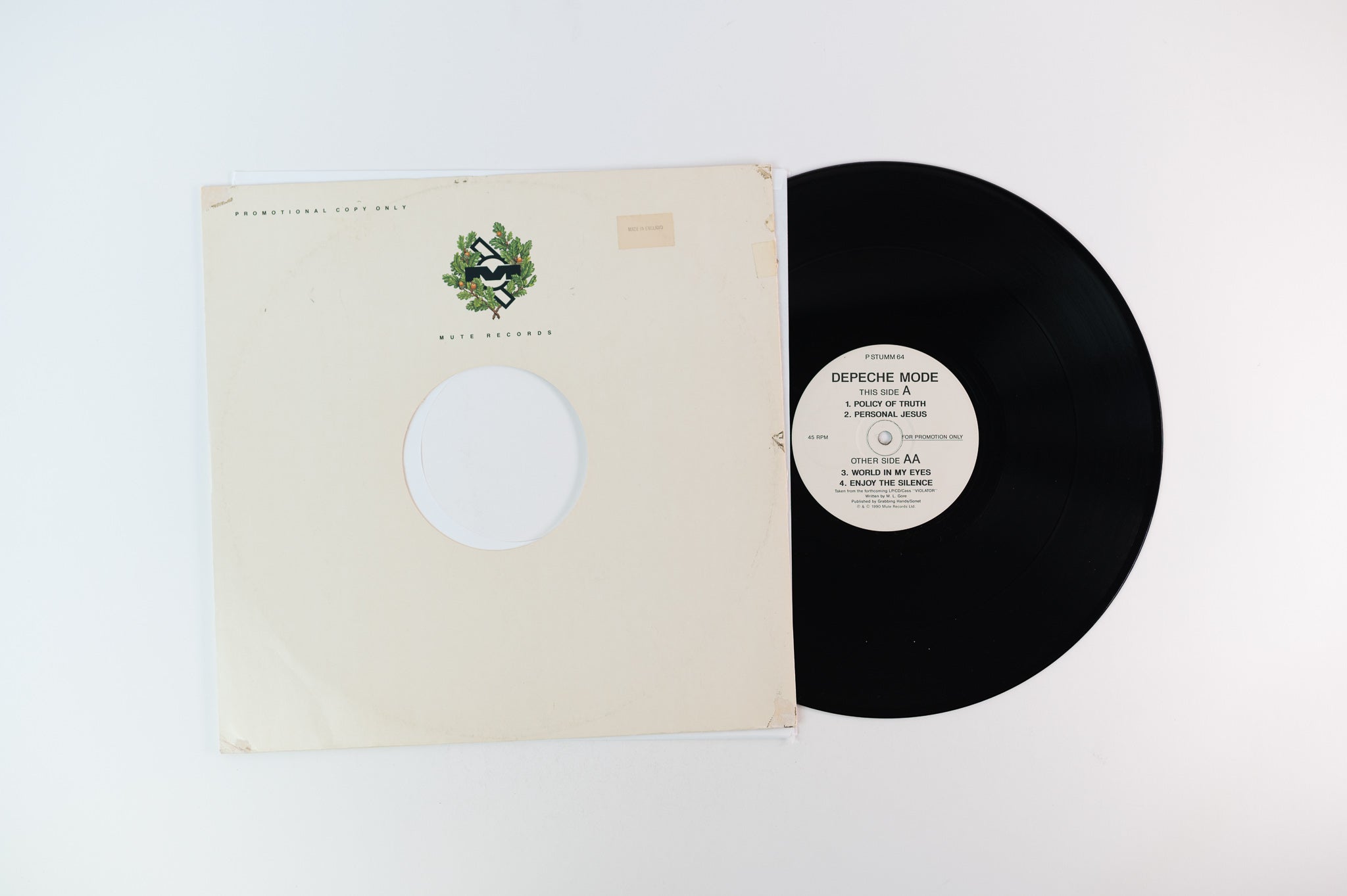 Depeche Mode - Policy Of Truth / Personal Jesus / World In My Eyes / Enjoy The Silence on Mute - Promo Sampler