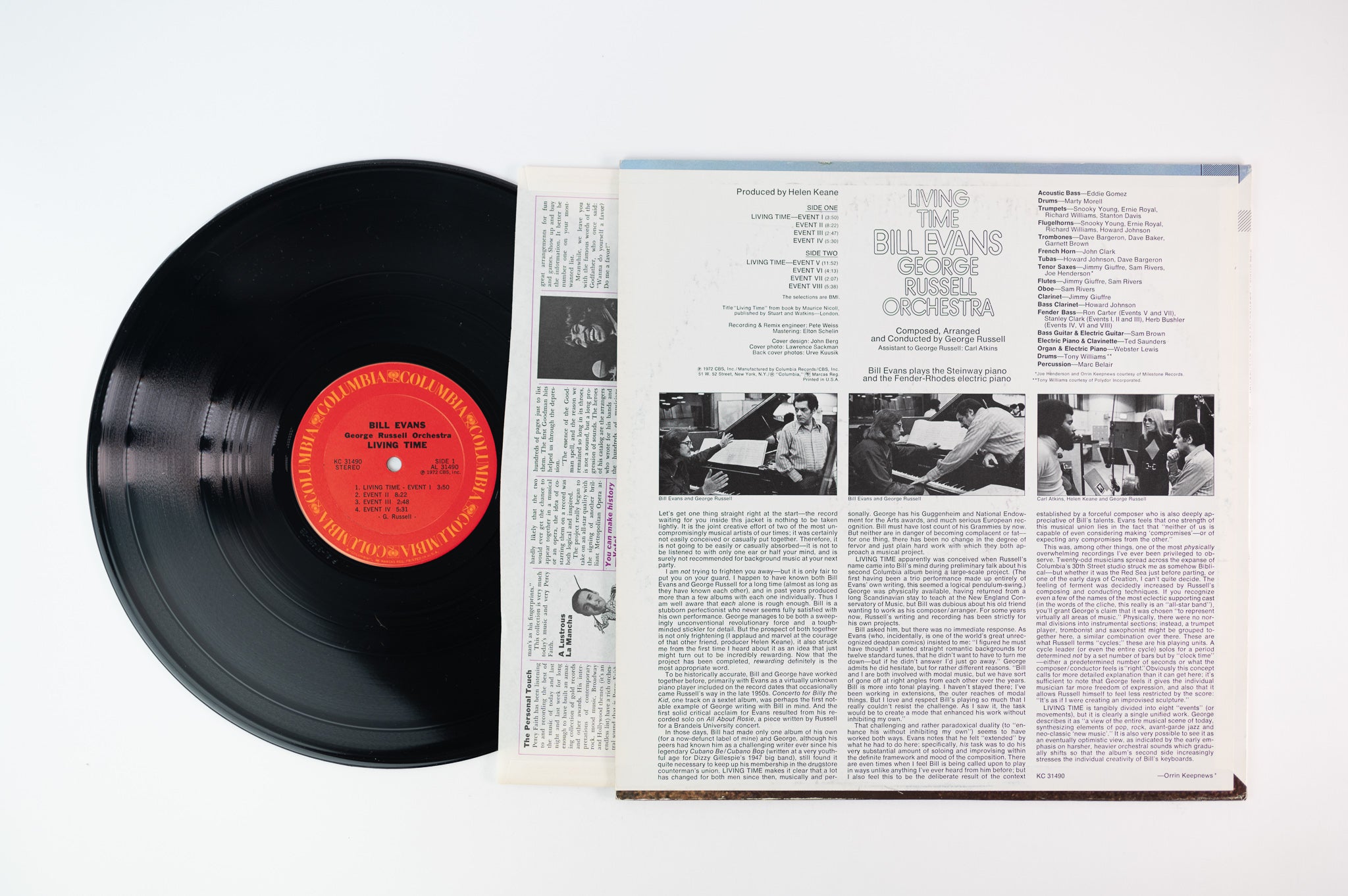 Bill Evans With George Russell Orchestra - Living Time on Columbia