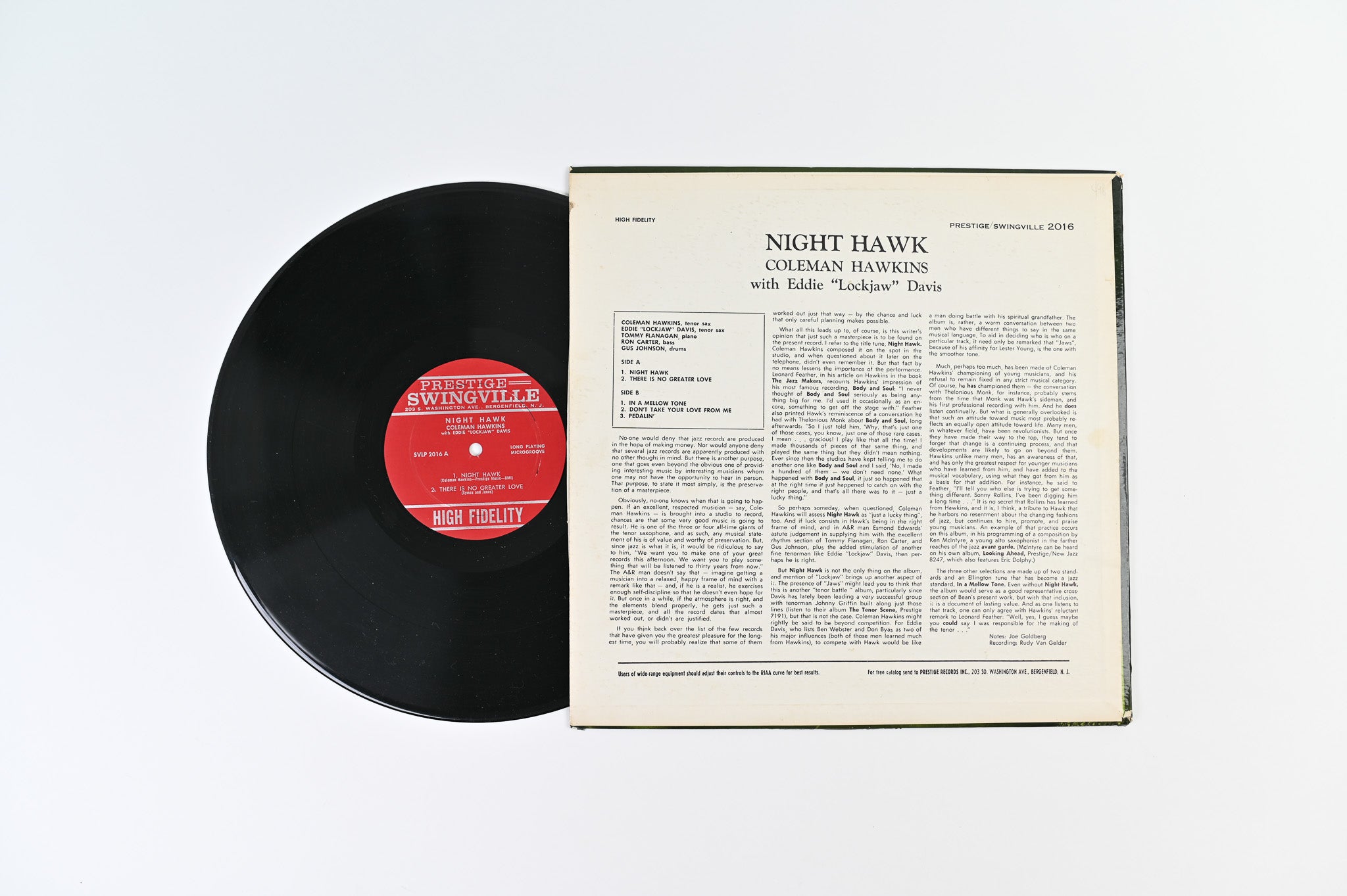 Coleman Hawkins - Night Hawk on Prestige Swingville Mono Deep Groove