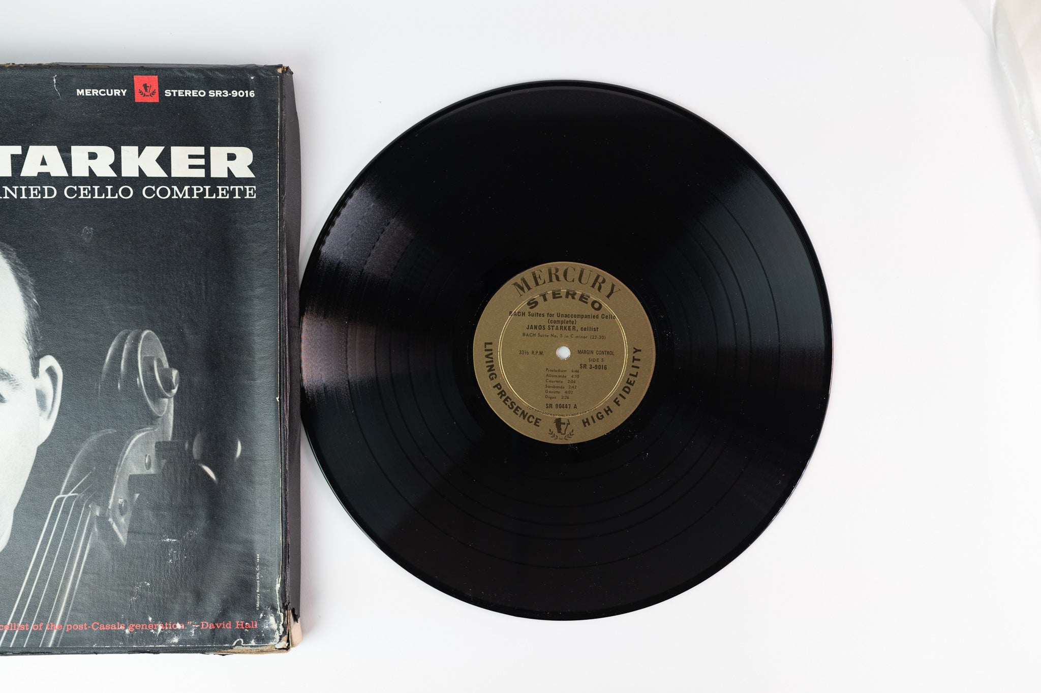 Johann Sebastian Bach - Janos Starker - Suites For Unaccompanied Cello Complete on Mercury Stereo Gold Label Promo