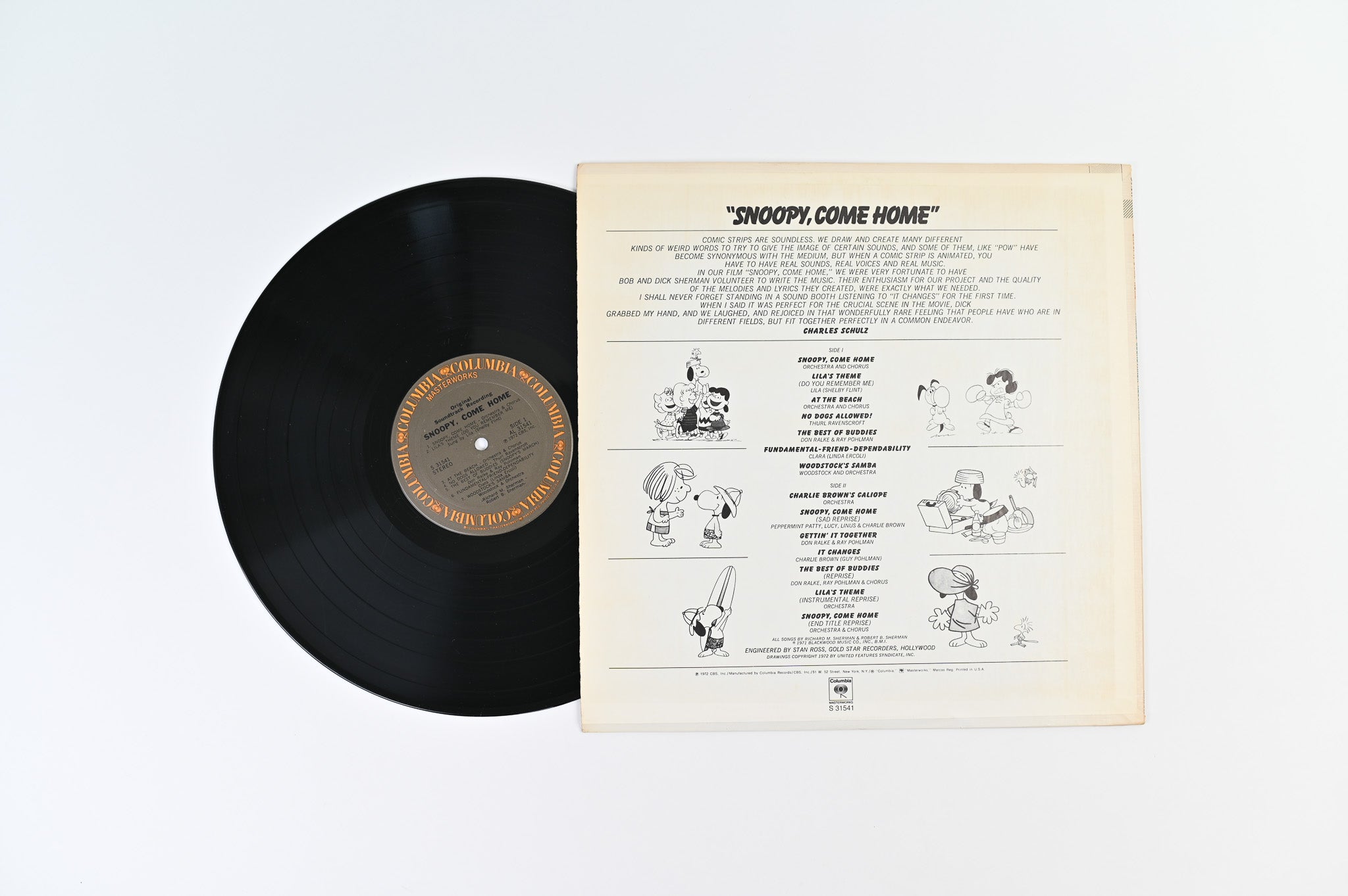 Richard M. Sherman - "Snoopy, Come Home" Original Soundtrack on Columbia Masterworks