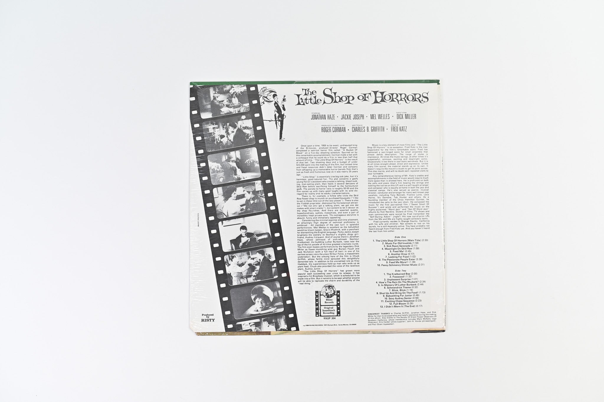 Fred Katz - The Little Shop Of Horrors on Rhino Sealed