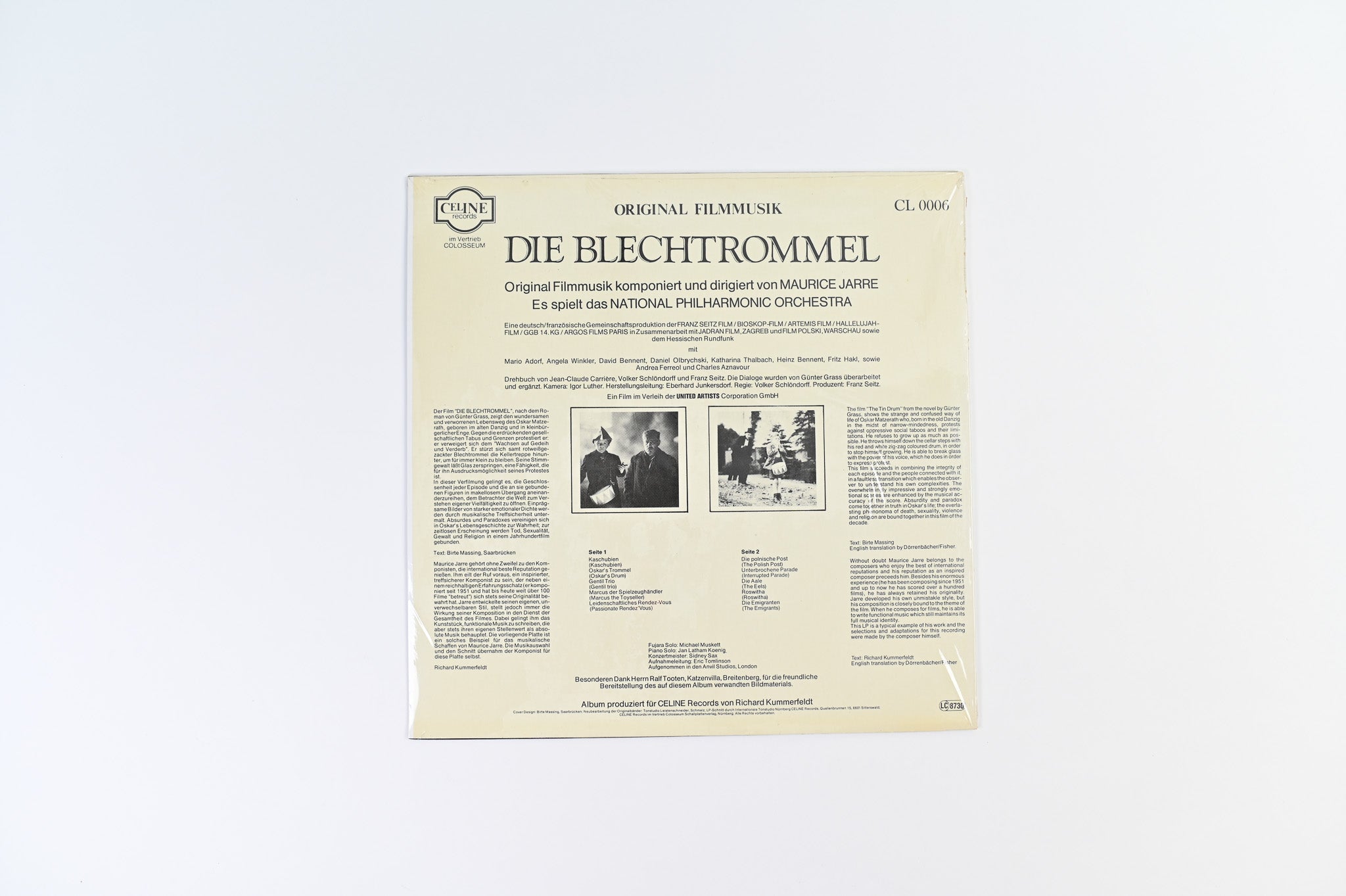 Maurice Jarre - Die Blechtrommel (The Tin Drum) on Varese Sarabande German Press Sealed