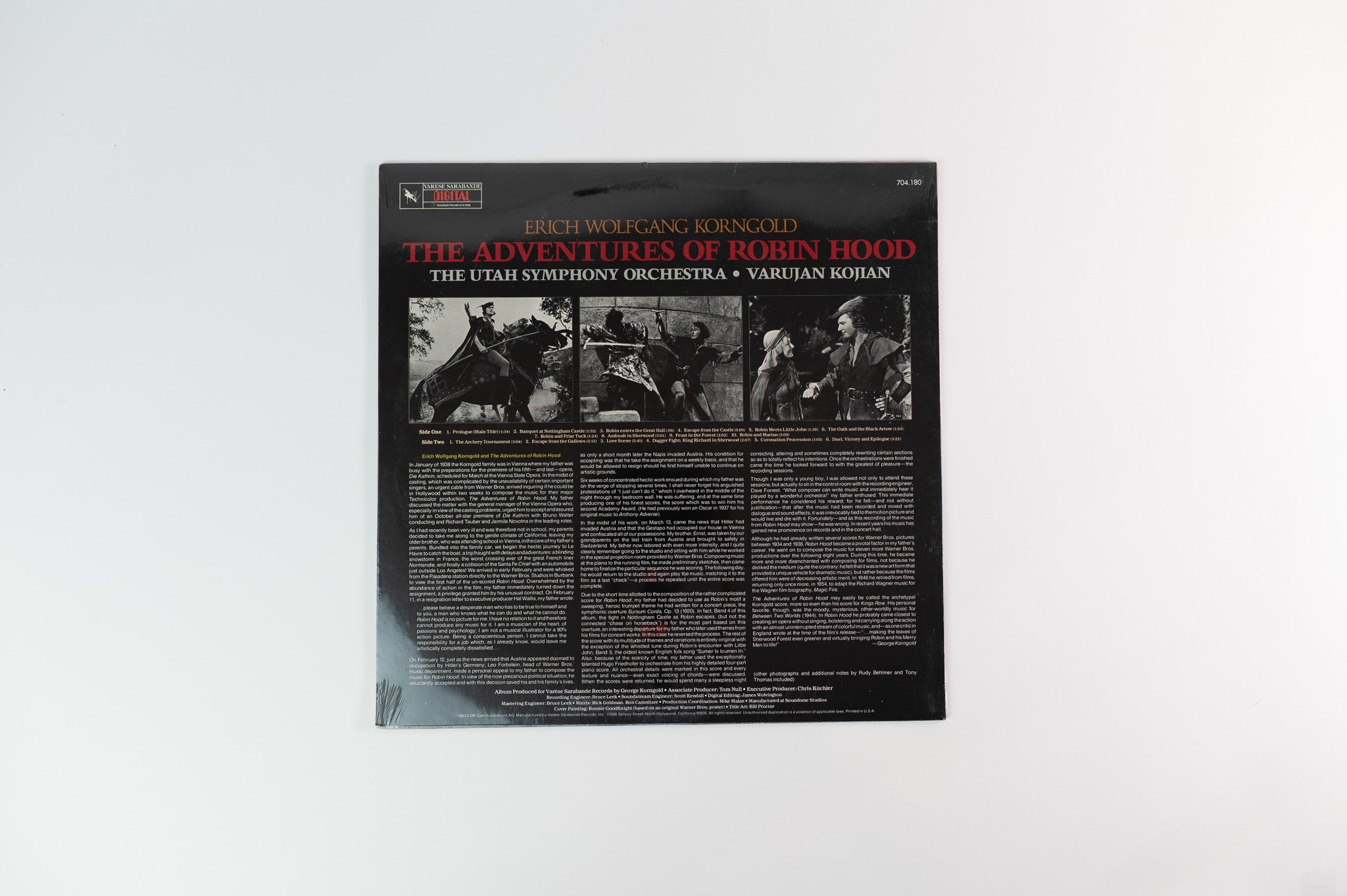 Erich Wolfgang Korngold - The Adventures Of Robin Hood (Original Score) on Varese Sarabande Sealed