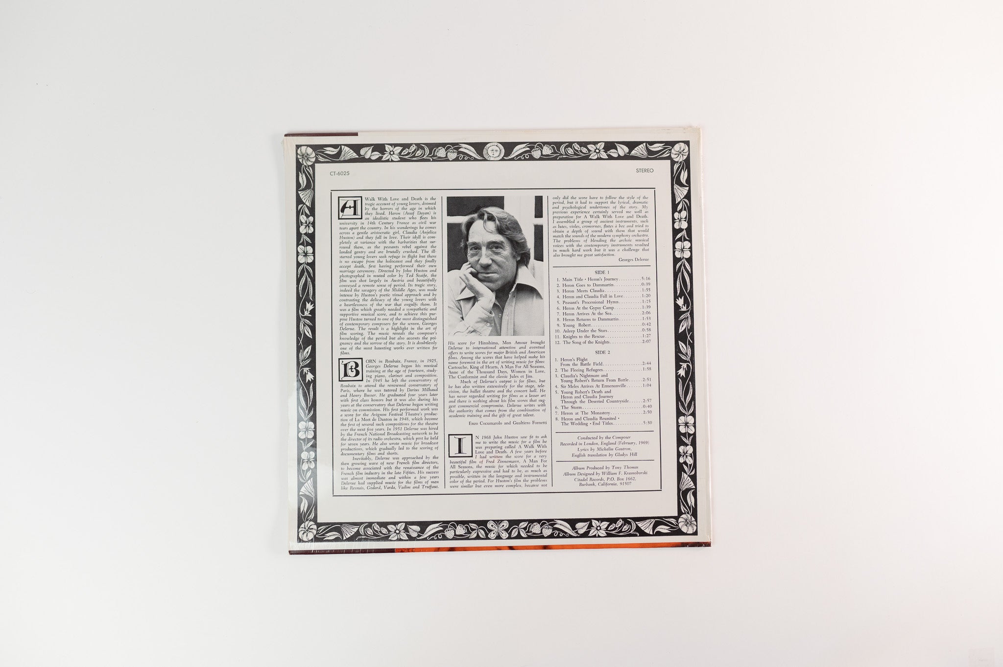 Georges Delerue - A Walk With Love And Death (Original Soundtrack) on Citadel Sealed
