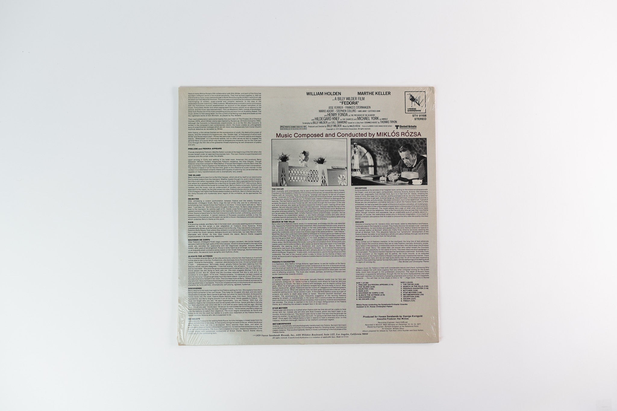 Miklós Rózsa - Fedora (Original Soundtrack) on Varese Sarabande Sealed