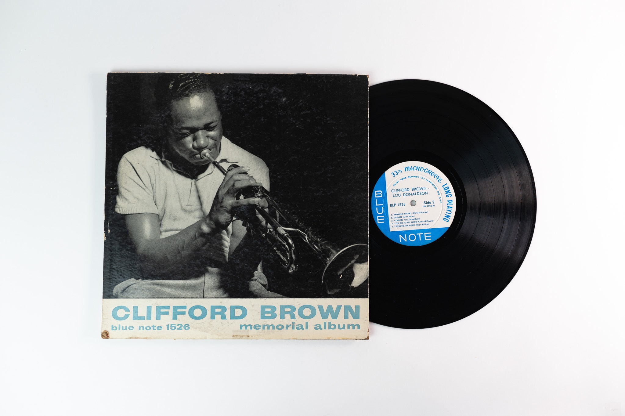 Clifford Brown - Memorial Album on Blue Not 1526 Mono Deep Groove W 63rd & Lexington Labels