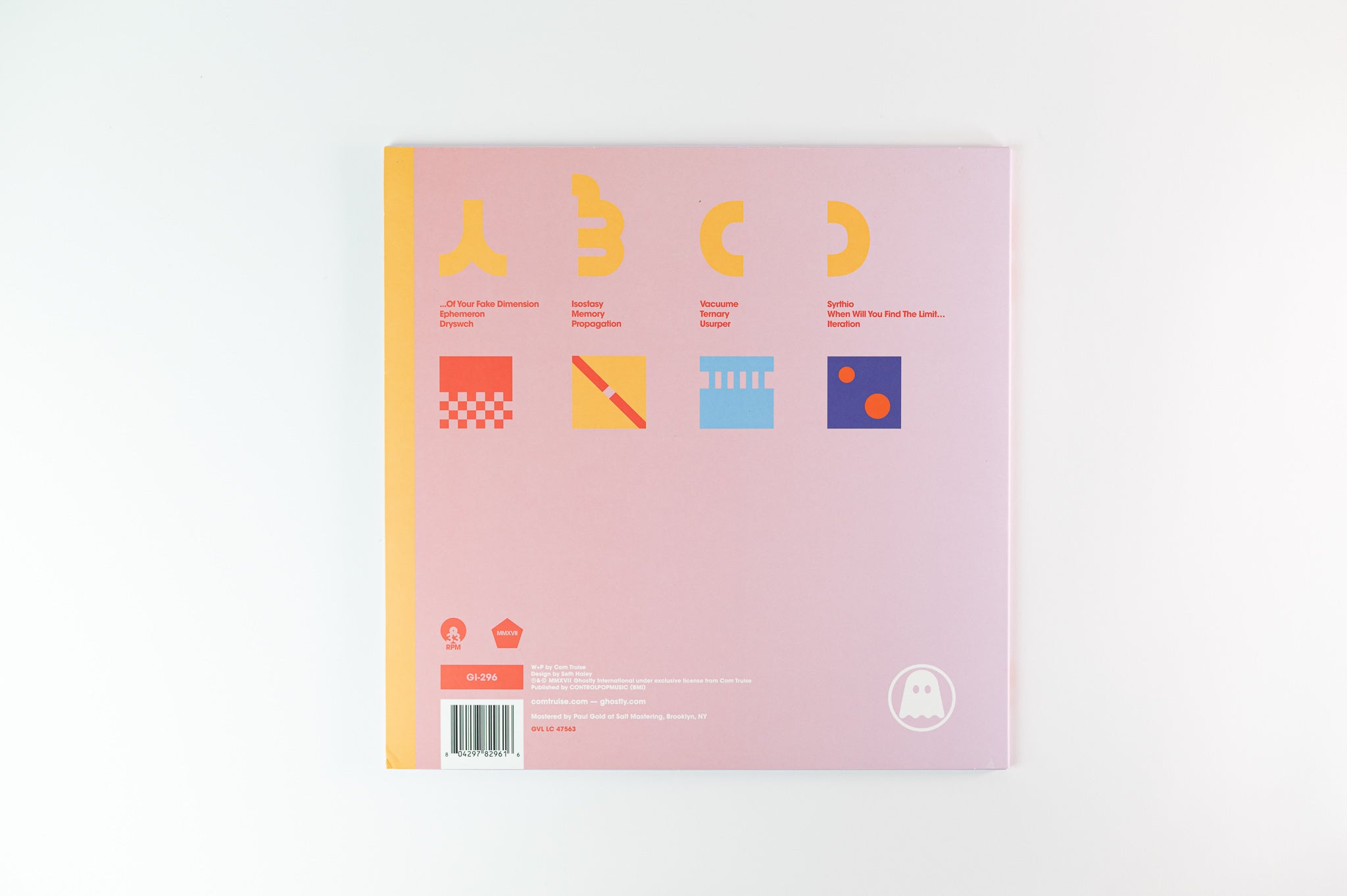 Com Truise - Iteration on Ghostly International - Blue / White Vinyl