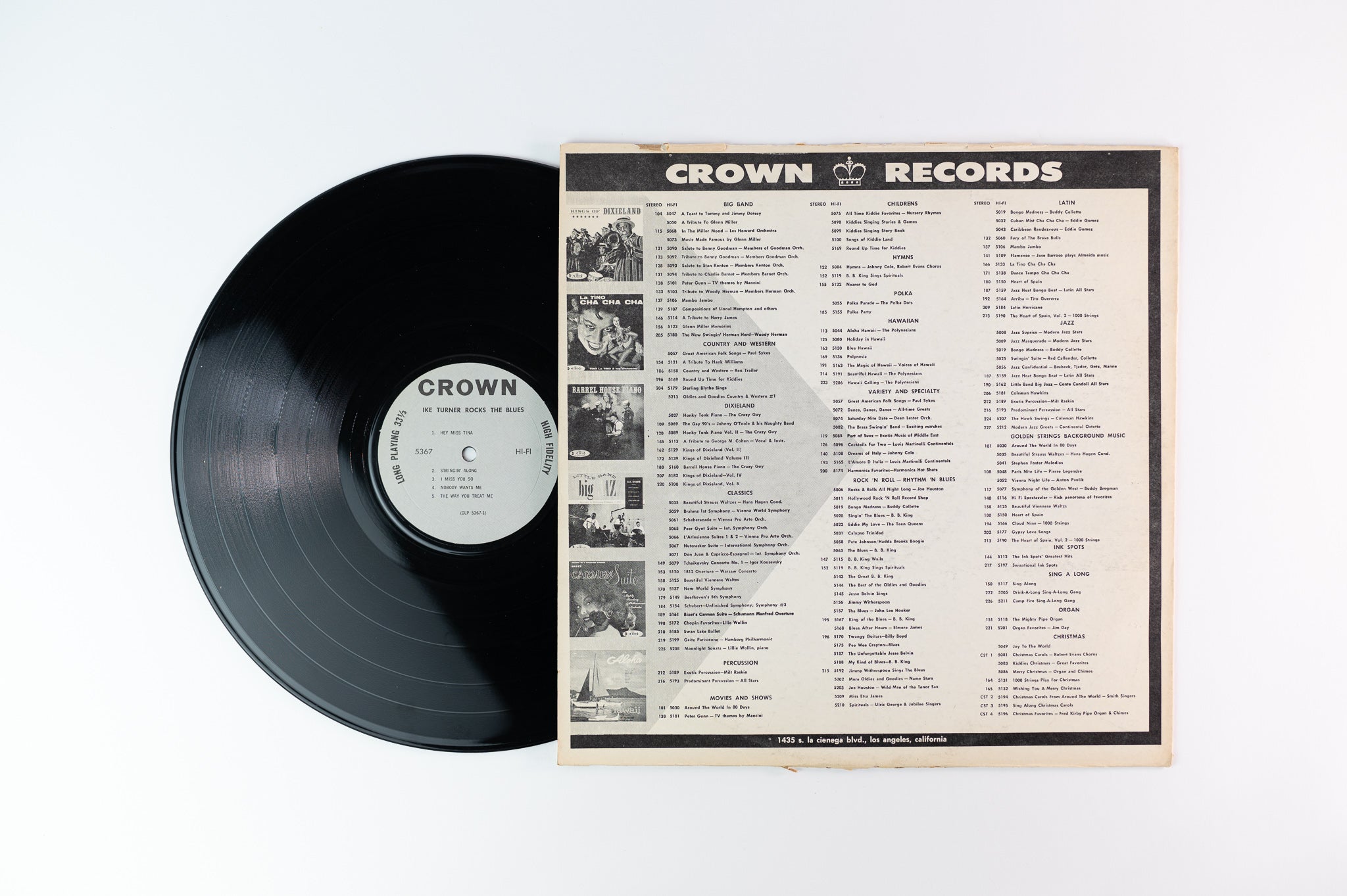 Ike Turner - Rocks The Blues on Crown - Mono