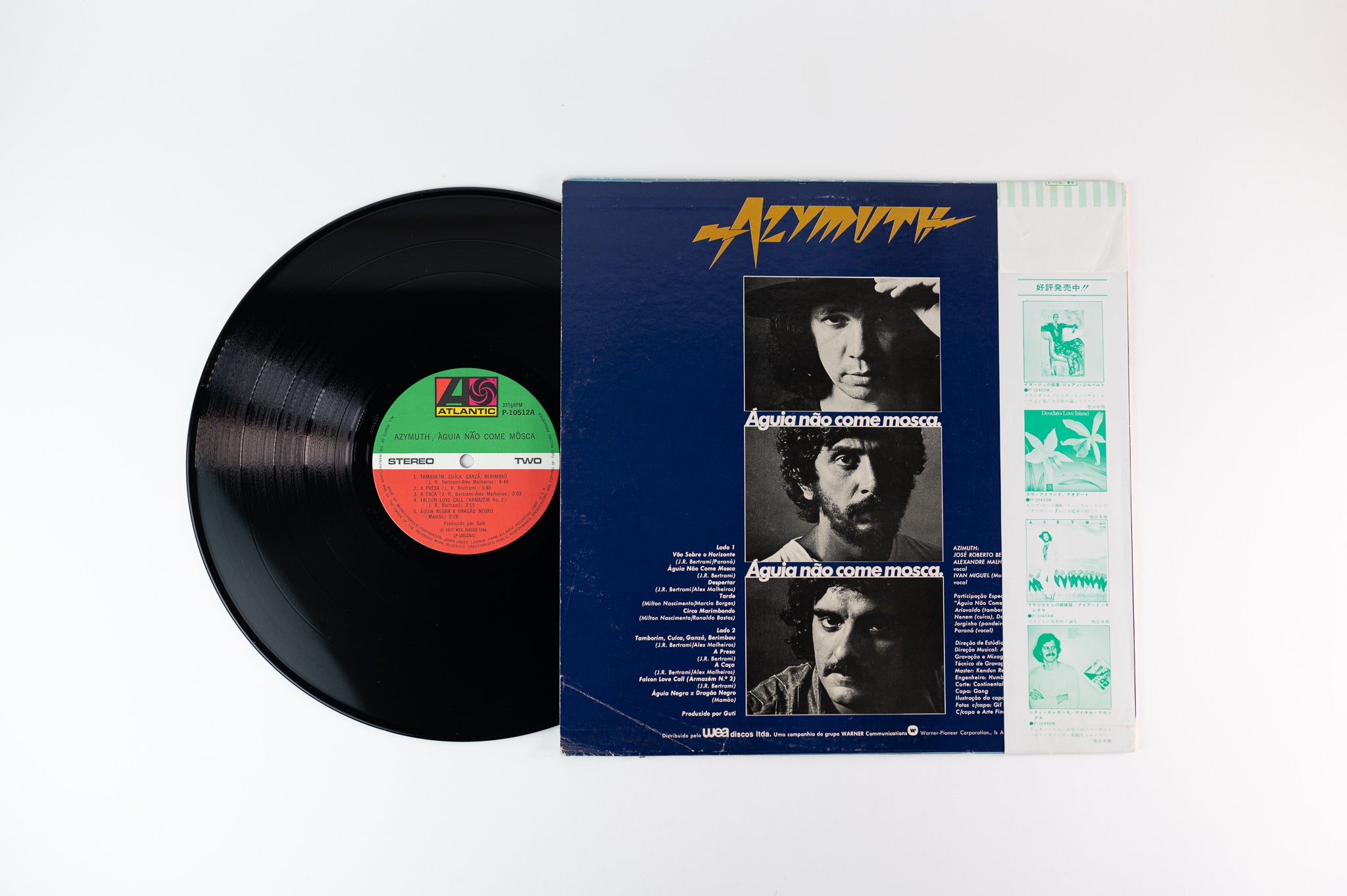Azymuth - Águia Não Come Mosca on Atlantic Japanese Pressing with Obi Strip