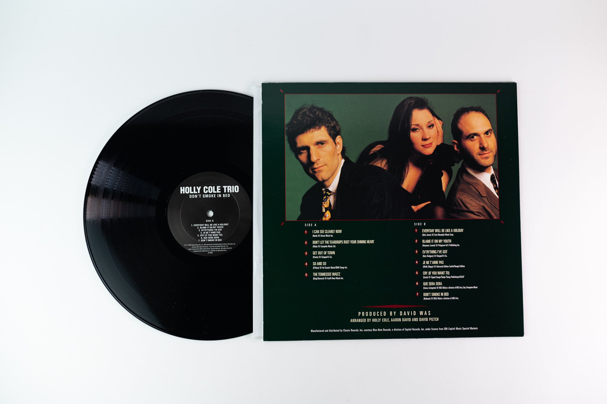 Holly Cole Trio - Don't Smoke In Bed on Classic Records 200 Gram Reissue