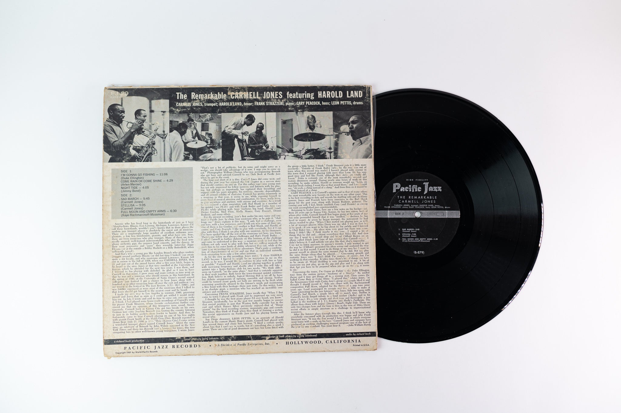 Carmell Jones - The Remarkable Carmell Jones on Pacific Jazz Mono Deep Groove