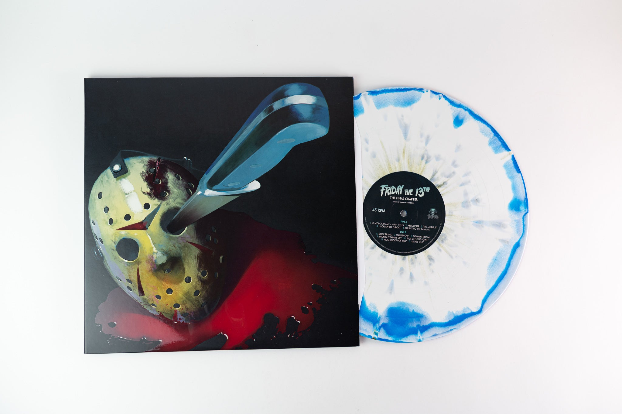 Harry Manfredini - Friday the 13th (The Final Chapter) on Waxwork Blue and White Swirl with Green Splatter