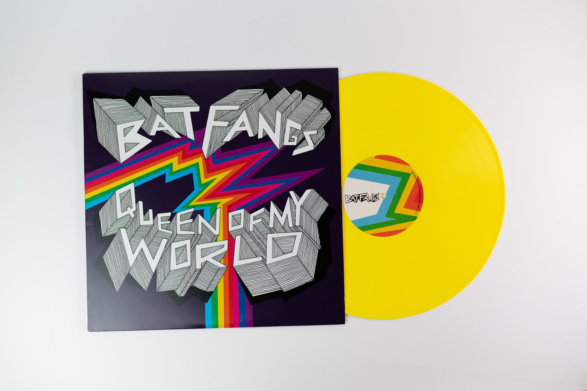 Bat Fangs - Queen Of My World on Don Giovanni Records - Yellow Vinyl