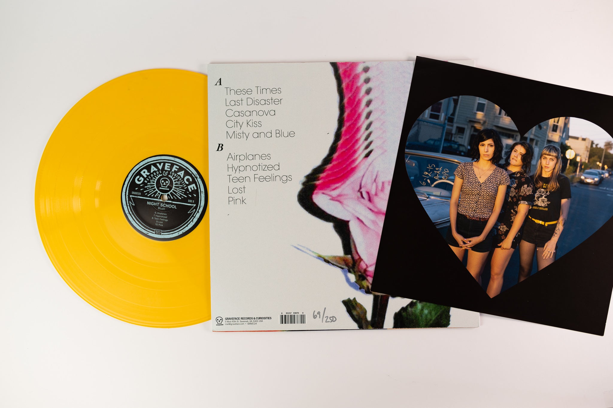 Night School - Blush on Graveface - Yellow Vinyl