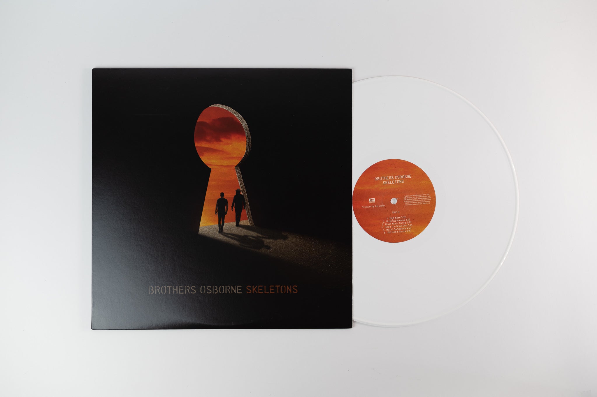 Brothers Osborne - Skeletons on EMI Nashville Indie Exclusive White Vinyl With Slipmat