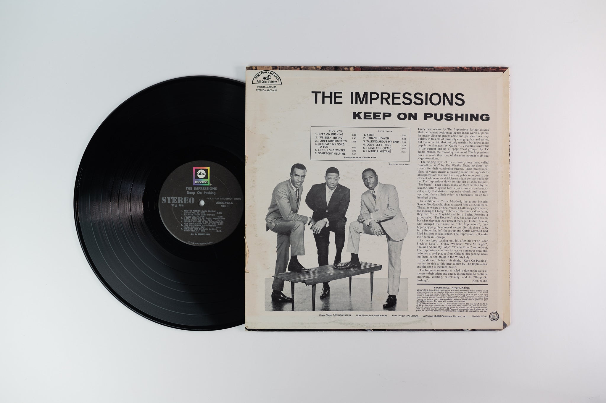 The Impressions - Keep On Pushing on ABC Reissue