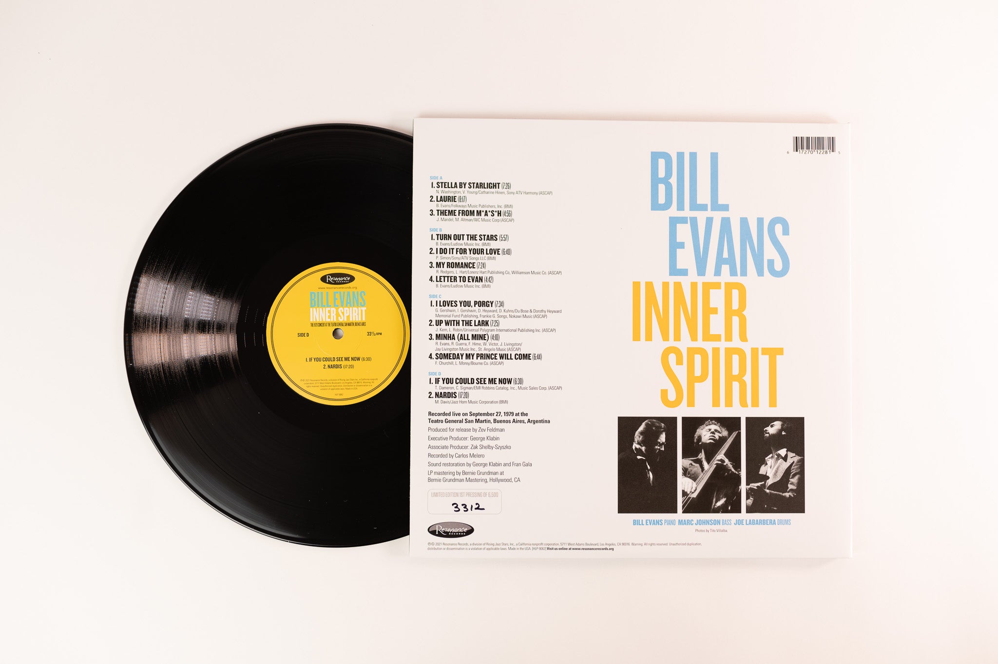 Bill Evans - Inner Spirit: The 1979 Concert At The Teatro General San Martín, Buenos Aires on Resonance RSD