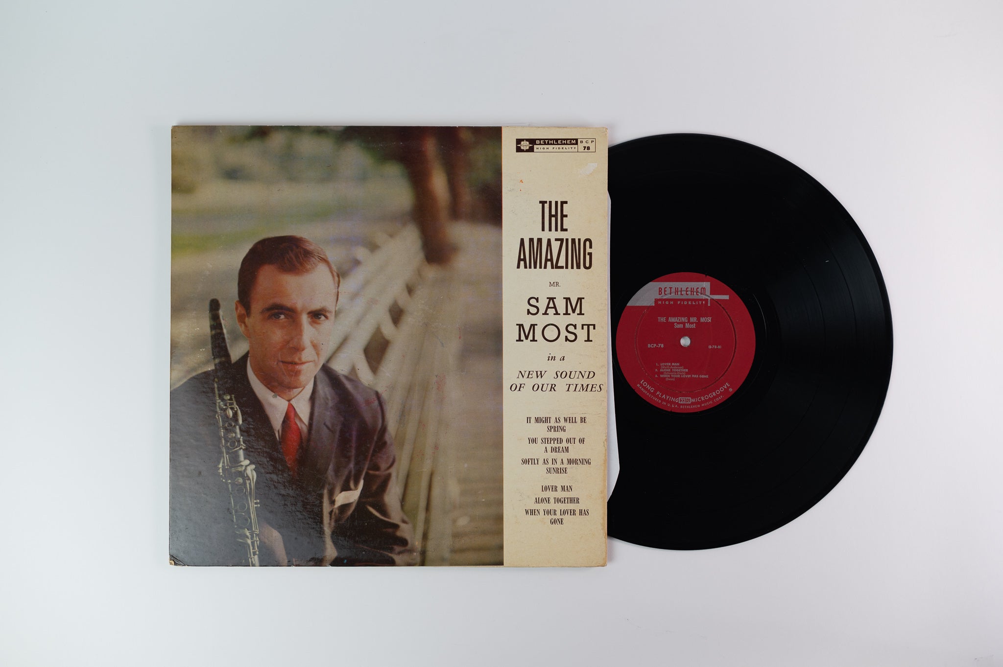 Sam Most - The Amazing Mr. Sam Most on Bethlehem Mono Deep Groove