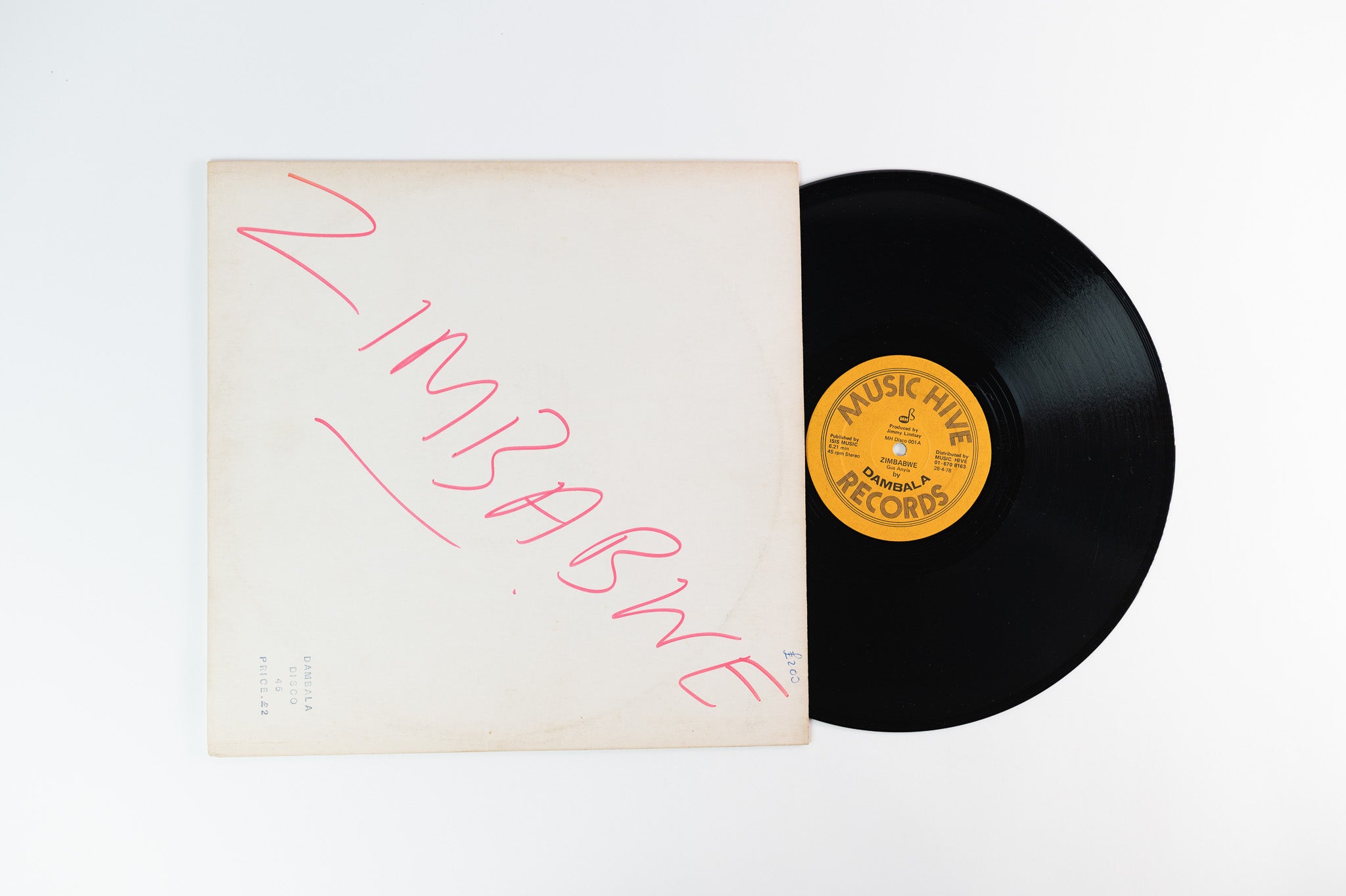 英12” Dambala Zimbabwe / Visions Of War MHDISCO001 MUSIC HIVE RECORDS /00250 Dambala - Zimbabwe / Visions Of War on Music Hive UK Pressing