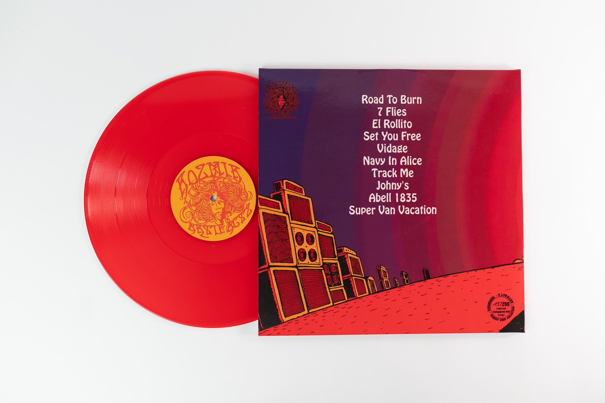 1000mods - Super Van Vacation on Kozmik Artifactz Limited Red Vinyl