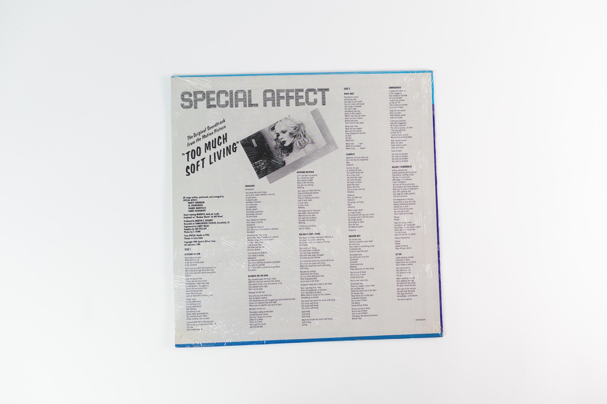 Special Affect - Too Much Soft Living Original Soundtrack on Special Affect Sealed