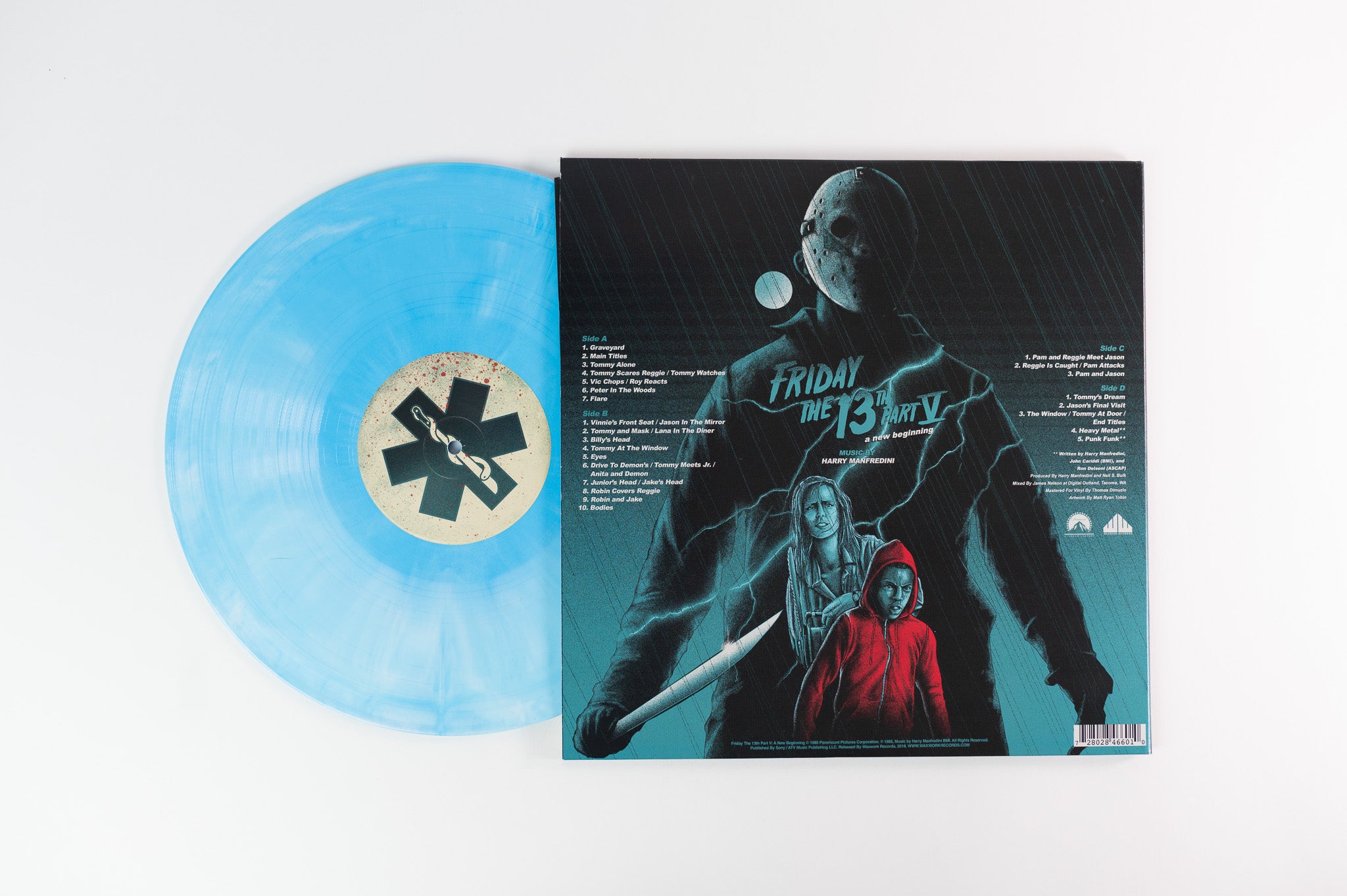 Harry Manfredini - Friday The 13th Part V: A New Beginning Ltd Blue White Swirl