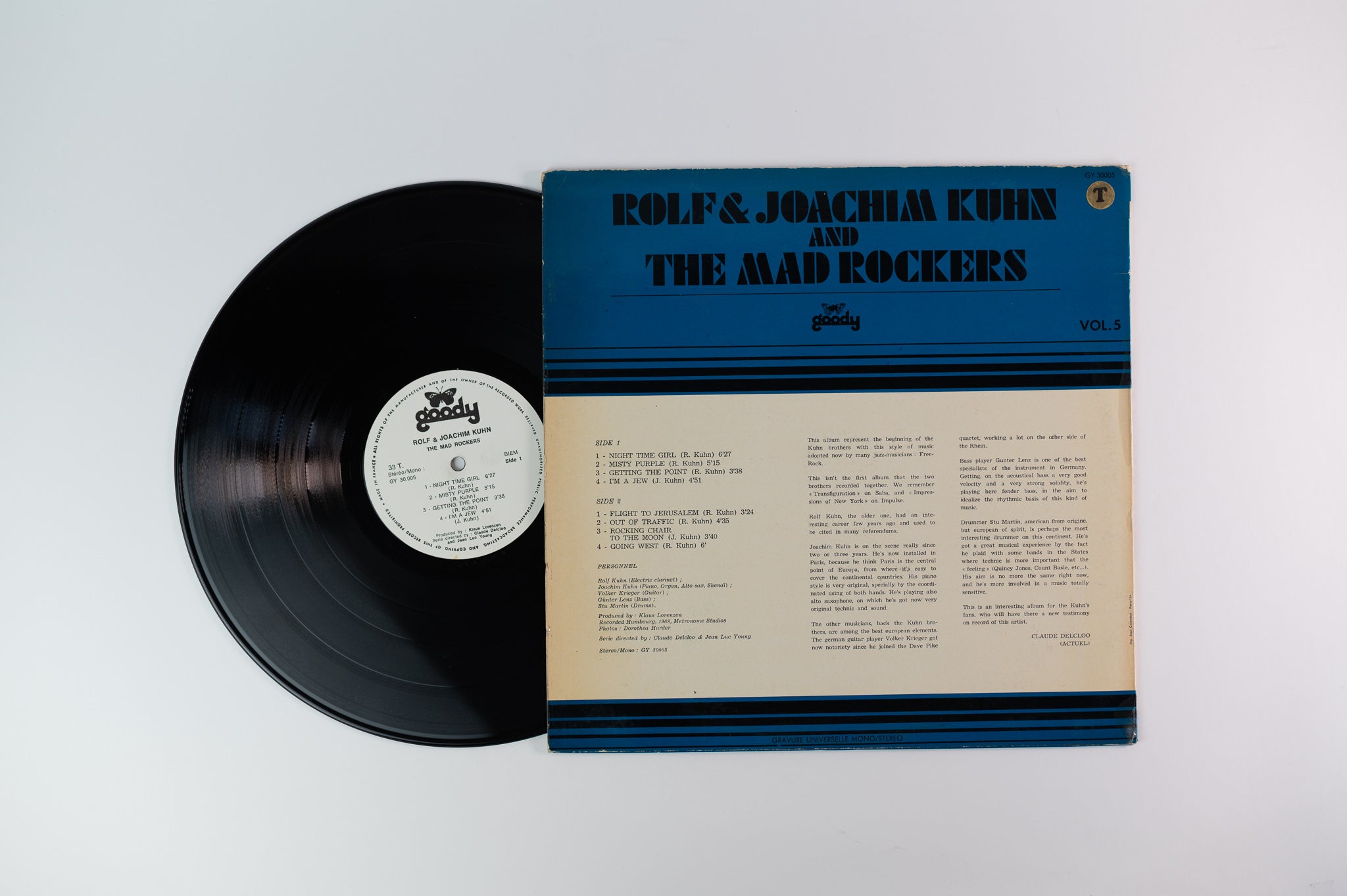 Rolf & Joachim Kuhn And The Mad Rockers - S/T on Goody French Pressing Reissue