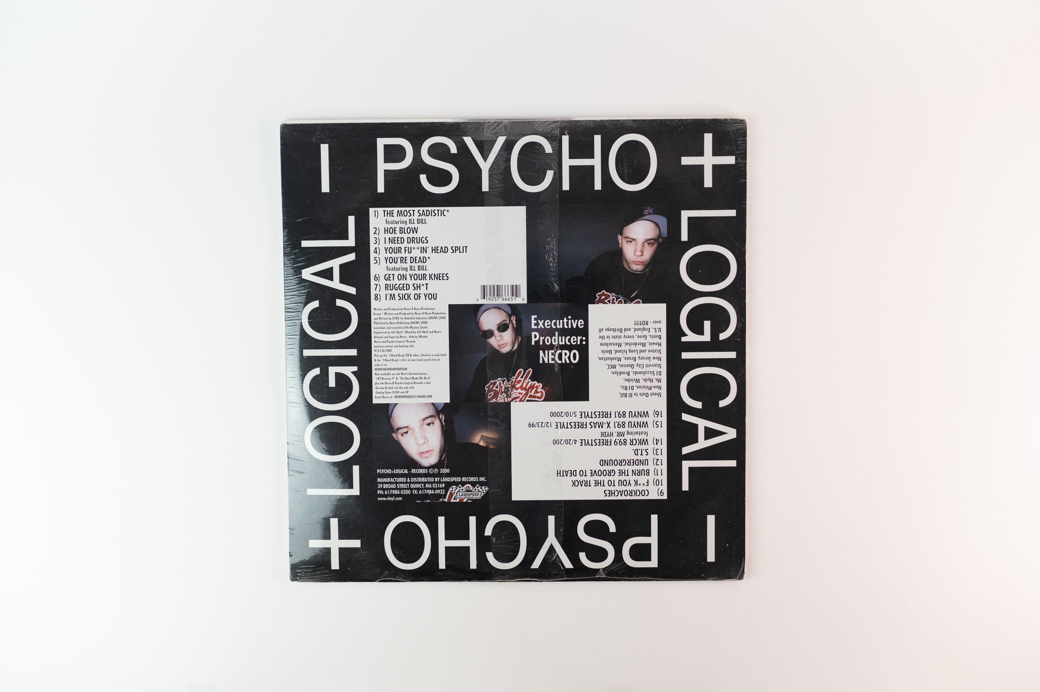 Necro - I Need Drugs on Psycho Logical Records Sealed