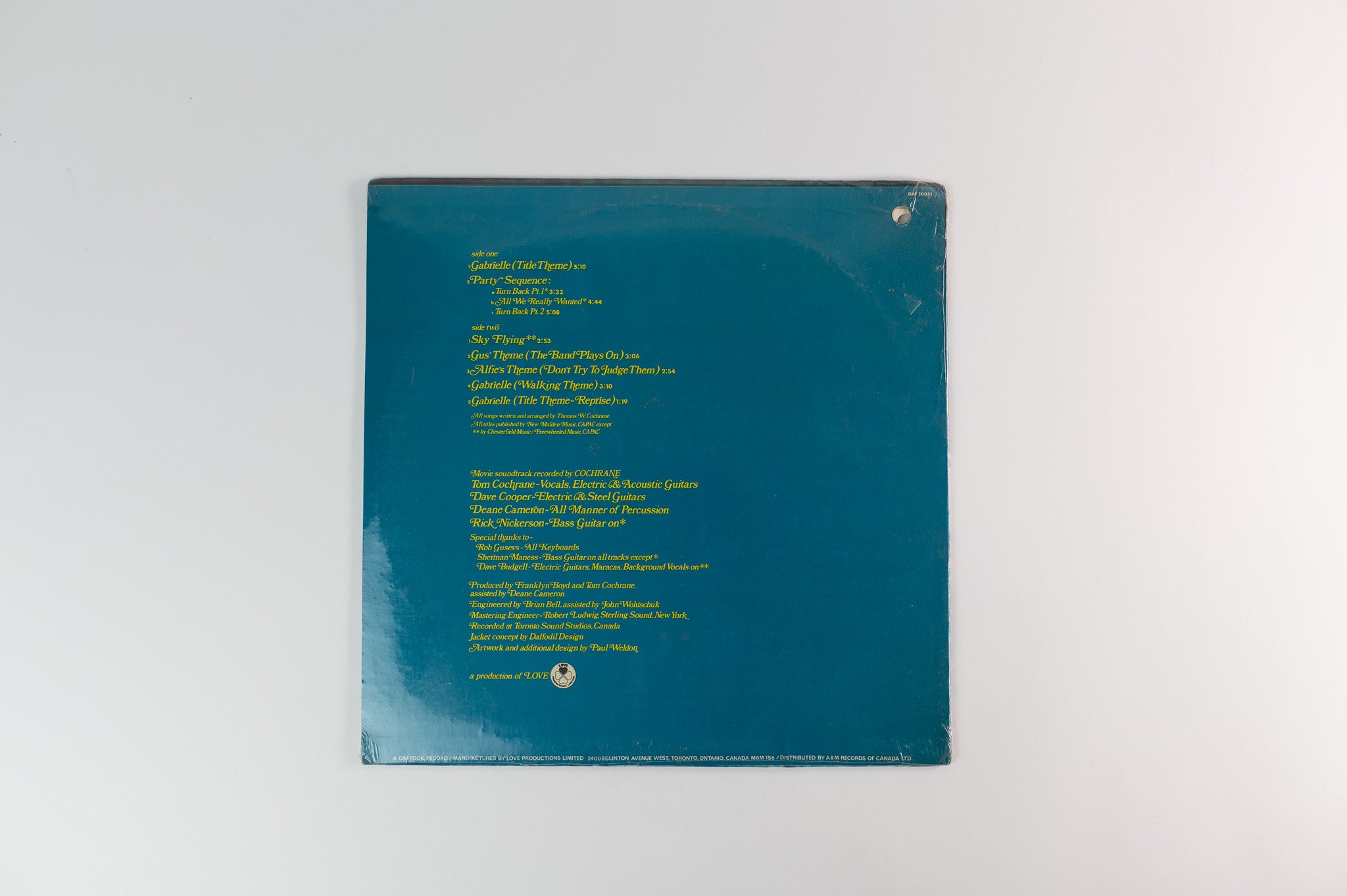 Tom Cochrane - My Pleasure Is My Business Soundtrack on Daffodil Sealed