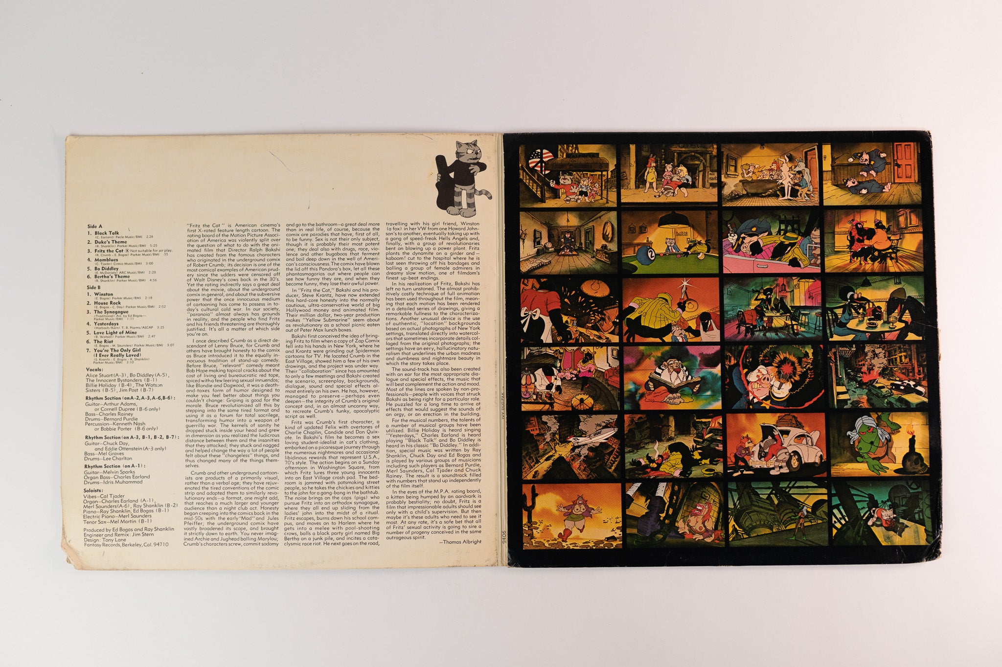 Various - Fritz The Cat (Original Soundtrack Recording) on Fantasy Promo