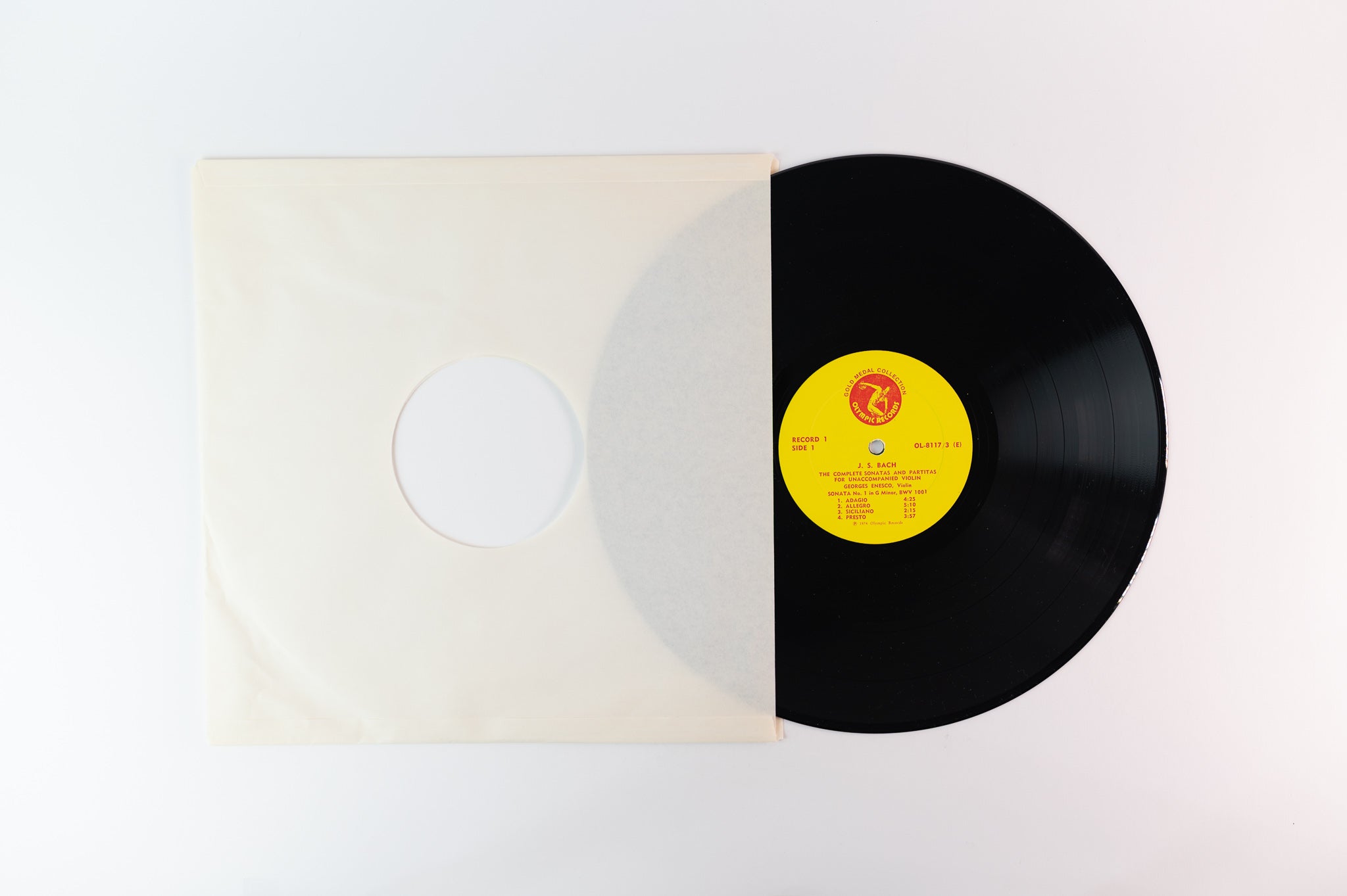 Johann Sebastian Bach, Georges Enesco - The Bach Complete Sonatas And Partitas For Violin on Olympic