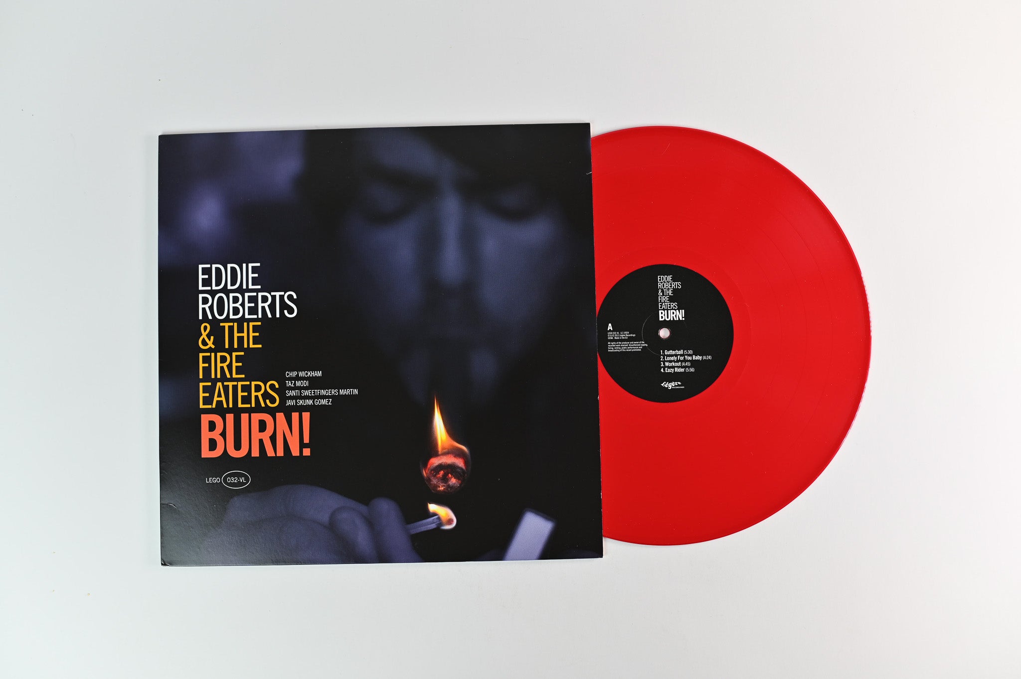 Eddie Roberts - Burn ! on Legere Limited Red Vinyl