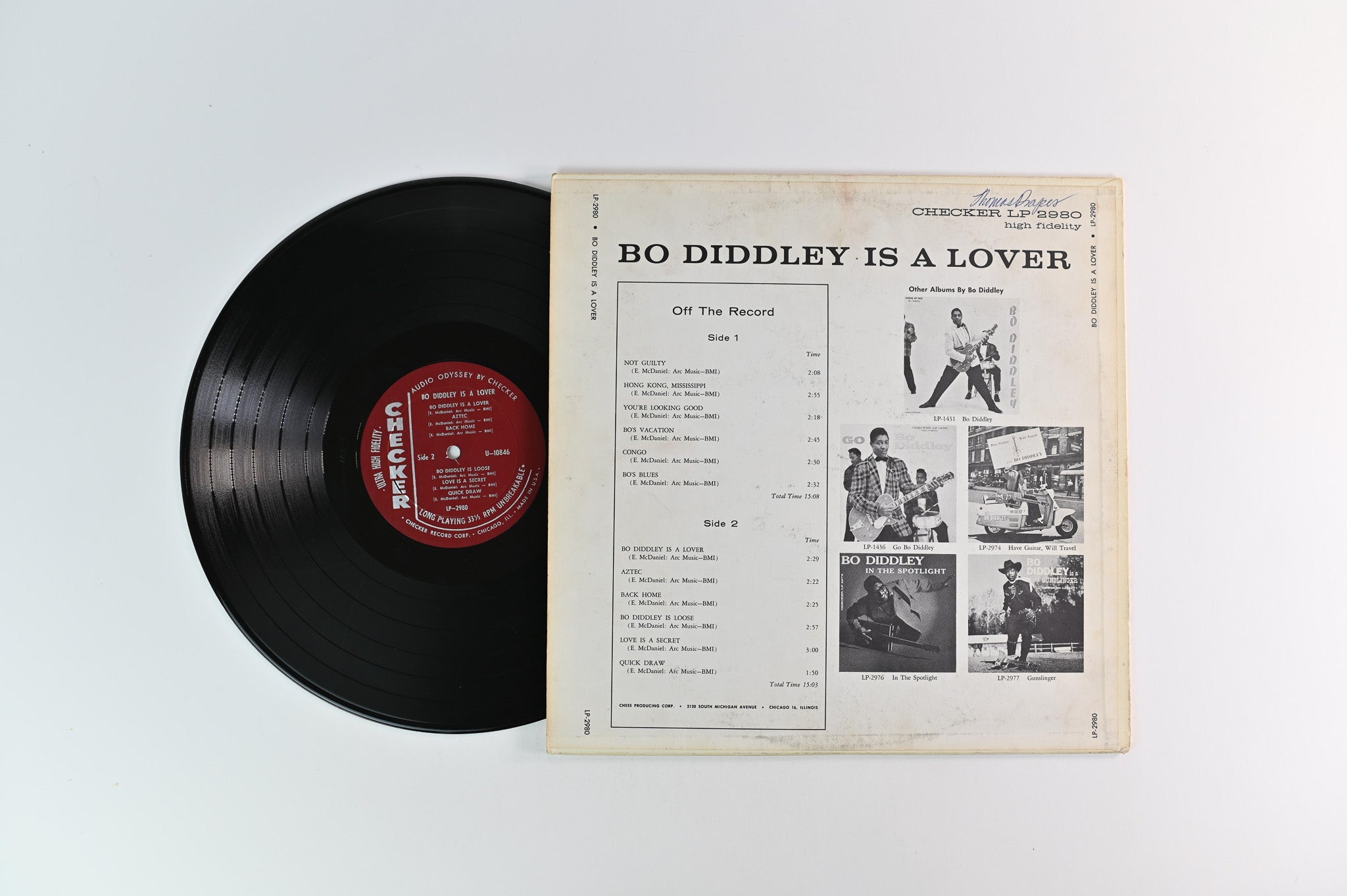 Bo Diddley - Bo Diddley Is A... Lover on Checker Mono