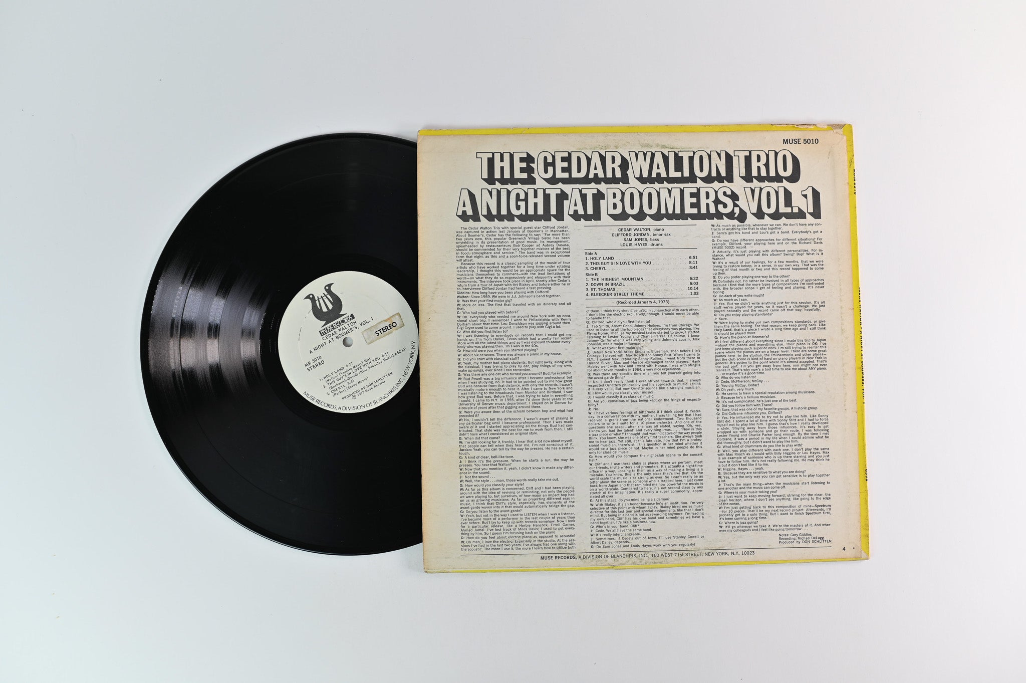 Cedar Walton Trio - A Night At Boomers, Vol. 1 on Muse Promo