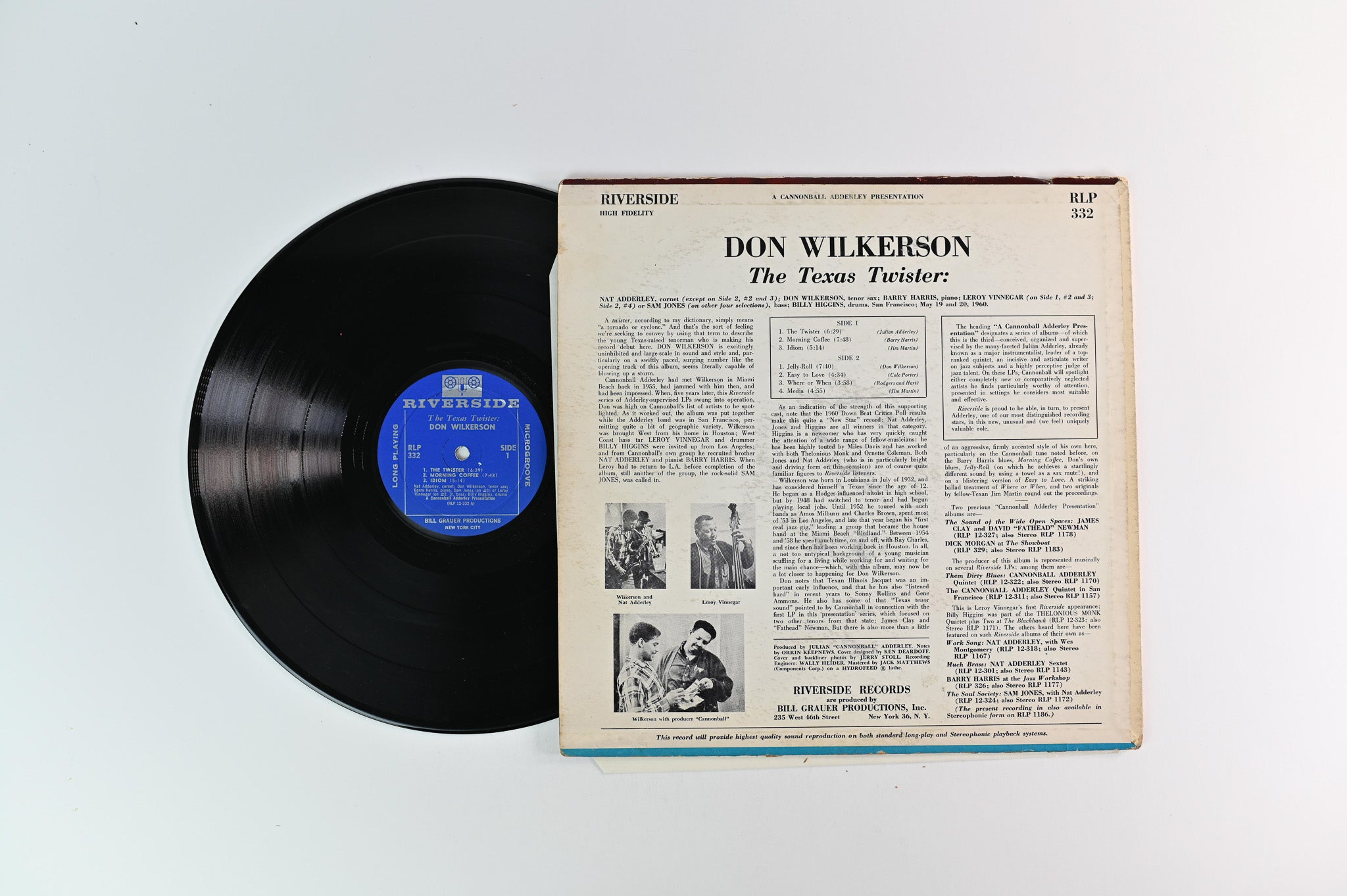 Don Wilkerson - The Texas Twister on Riverside Mono Deep Groove