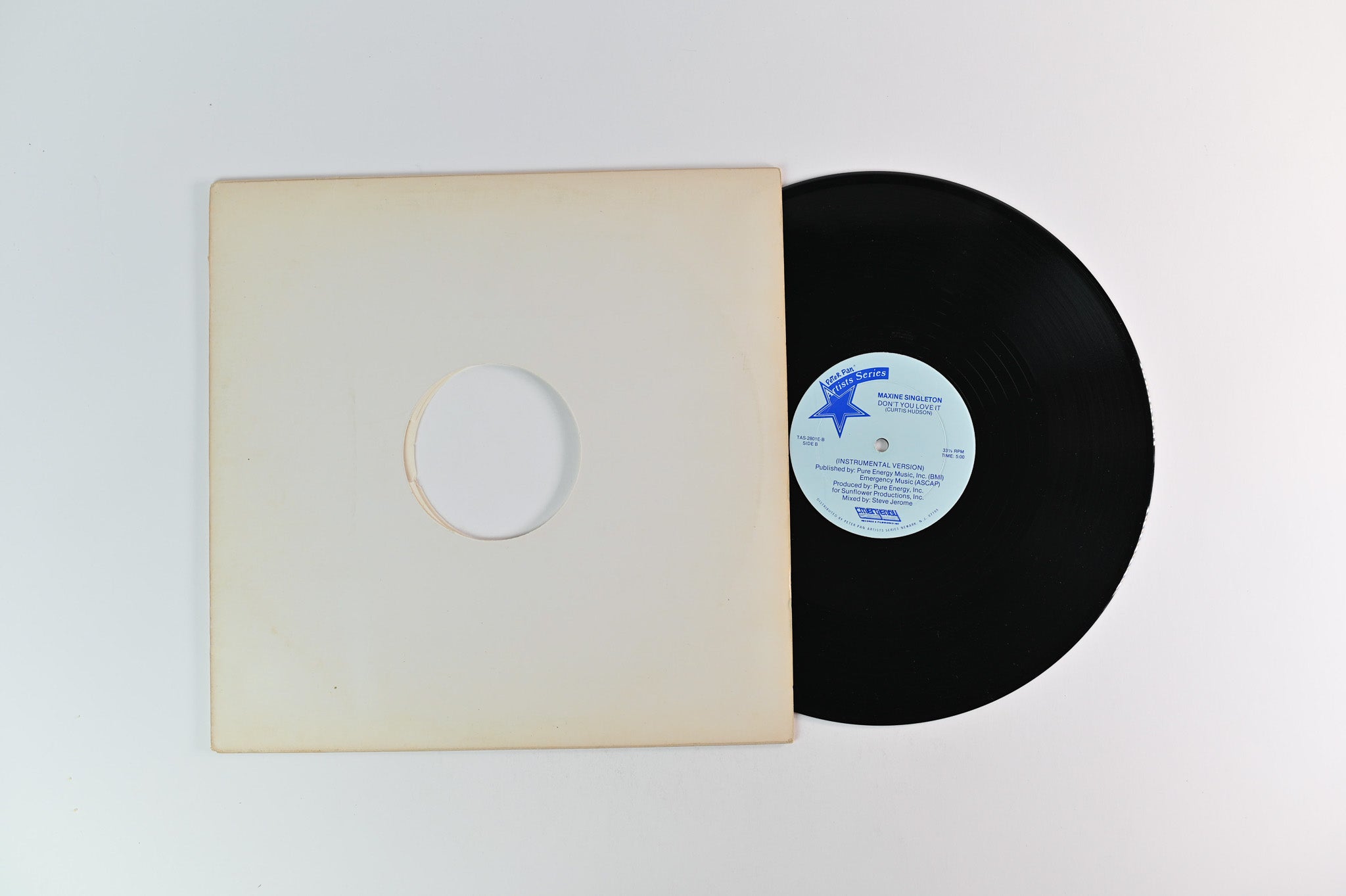 Maxine Singleton - Don't You Love It on Peter Pan Artists Emergency 12" Single