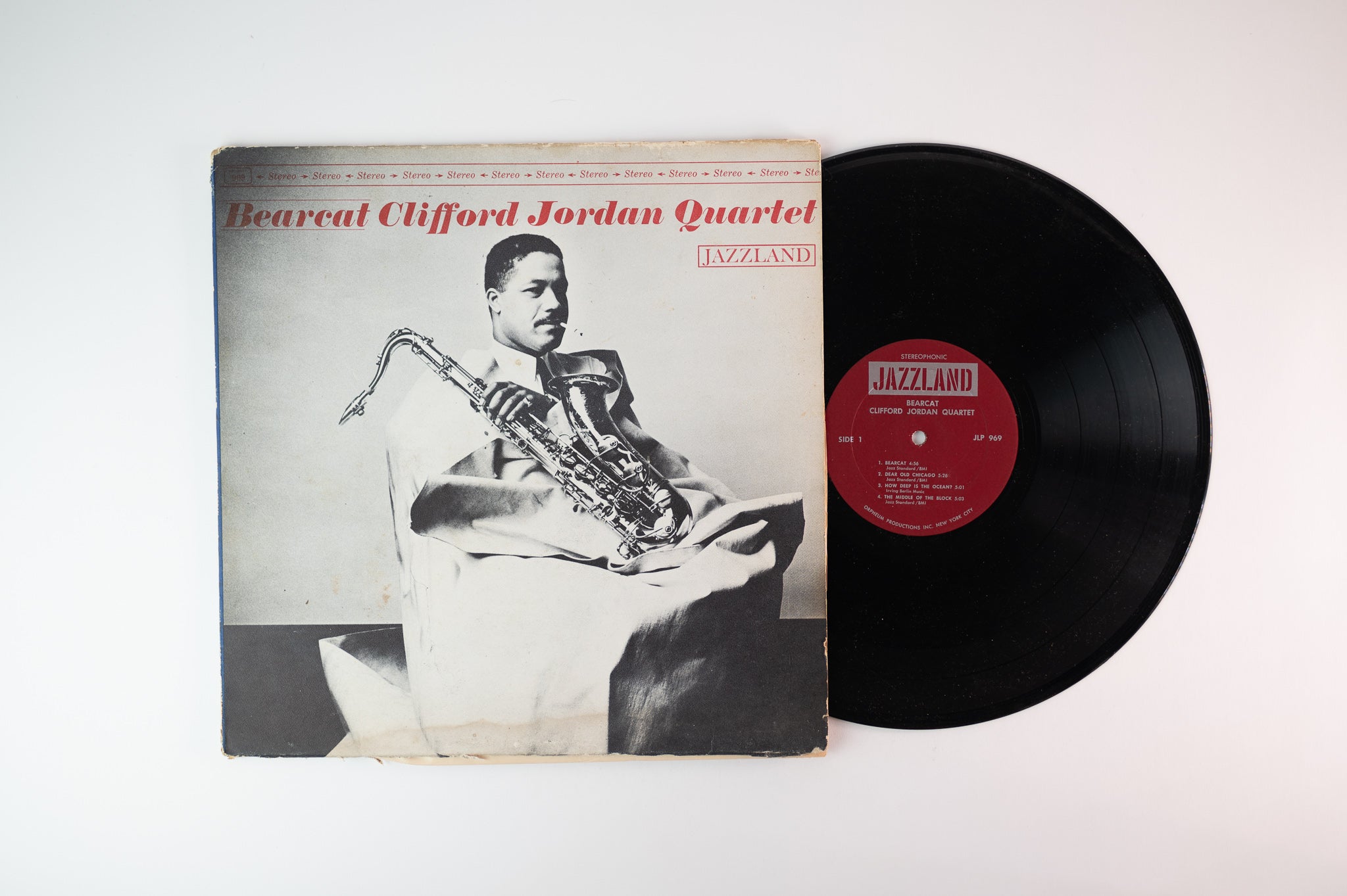 洋楽 Clifford Jordan Quartet / Bearcat LP Clifford Jordan Quartet - Bearcat on Jazzland Stereo Orpheum Productio
