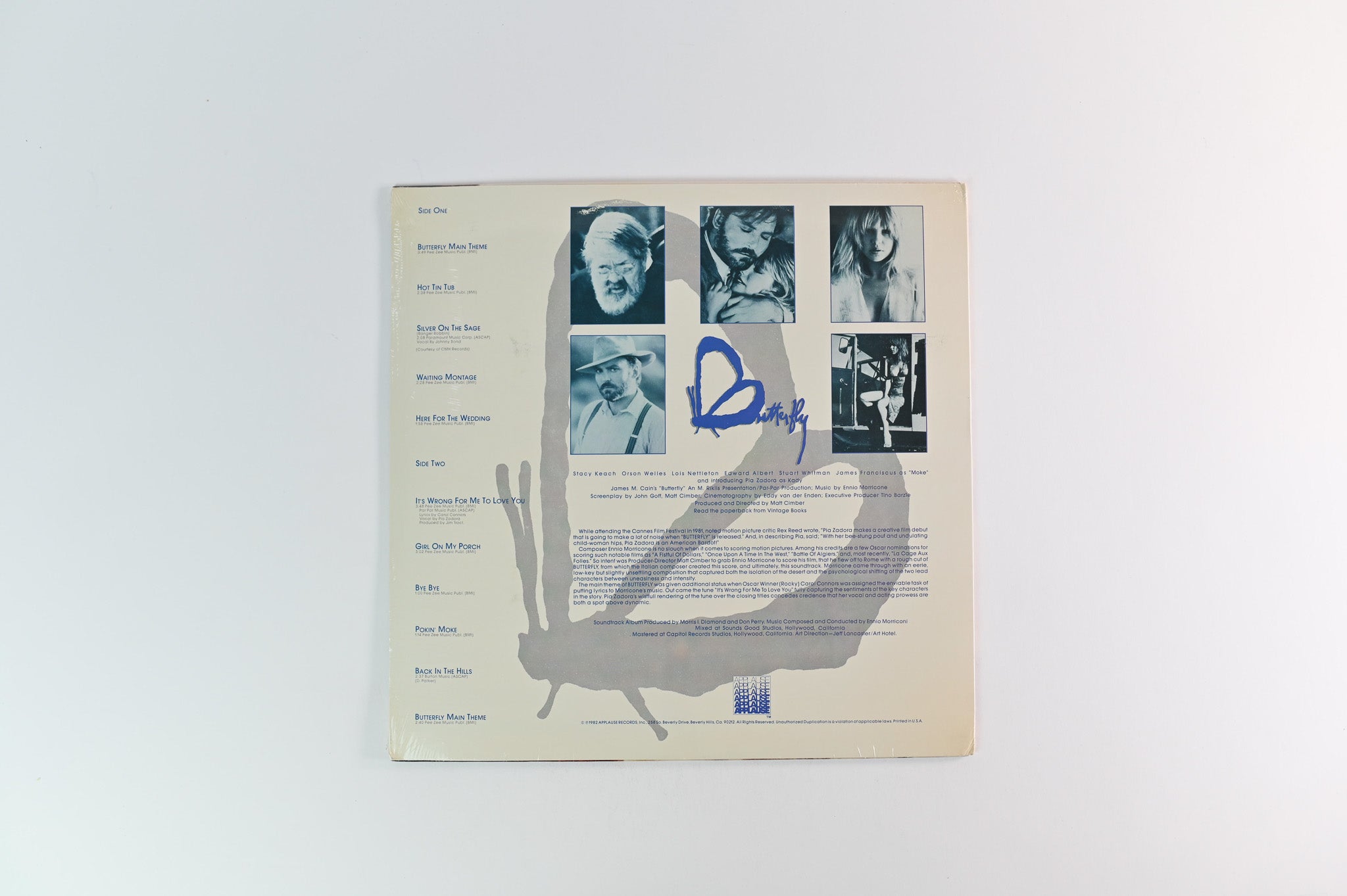 Ennio Morricone - Butterfly (Original Motion Picture Soundtrack) on Applause Sealed