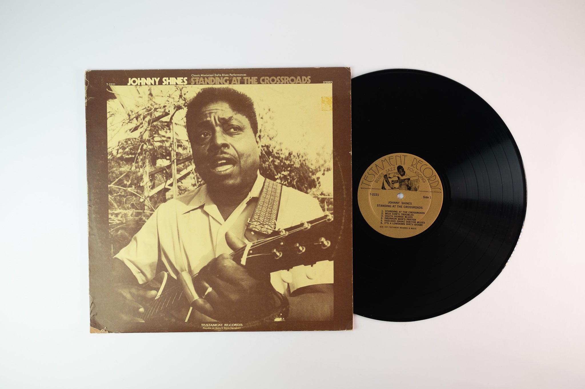 Johnny Shines - Standing At The Crossroads on Testament 1972 Repress