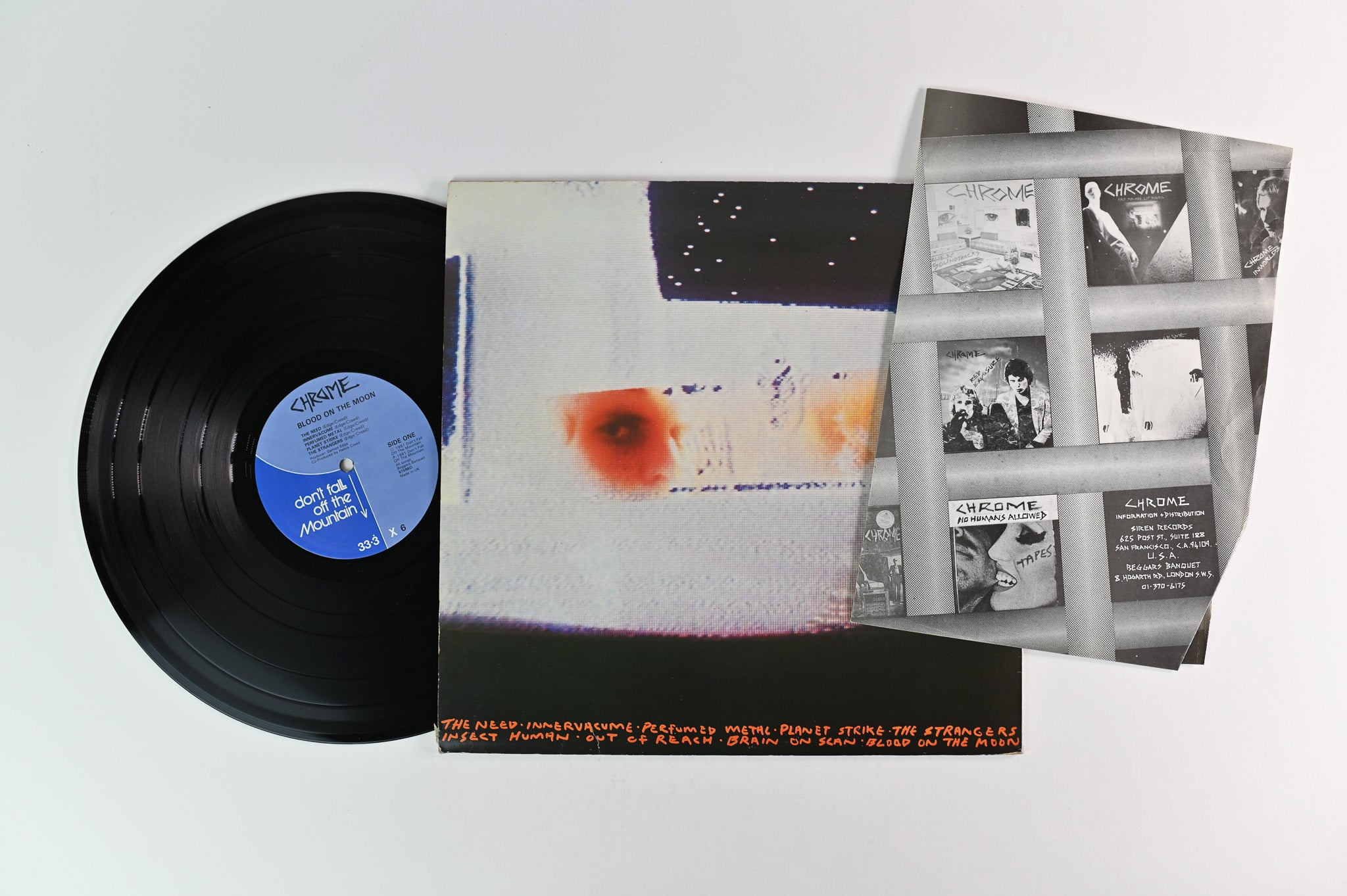 Chrome - Blood On The Moon on Don't Fall Off the Mountain UK Press