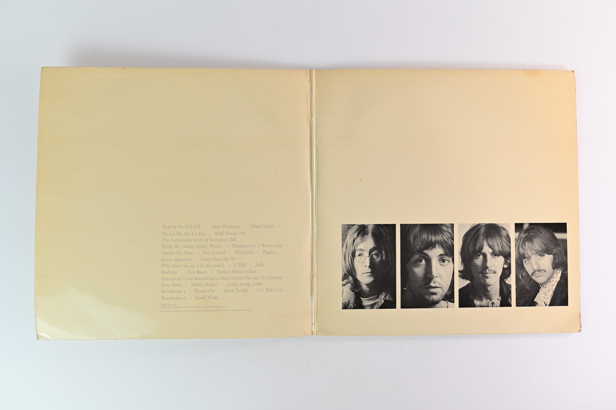 The Beatles - The Beatles White Album UK Press Limited White Vinyl 1978 Reissue