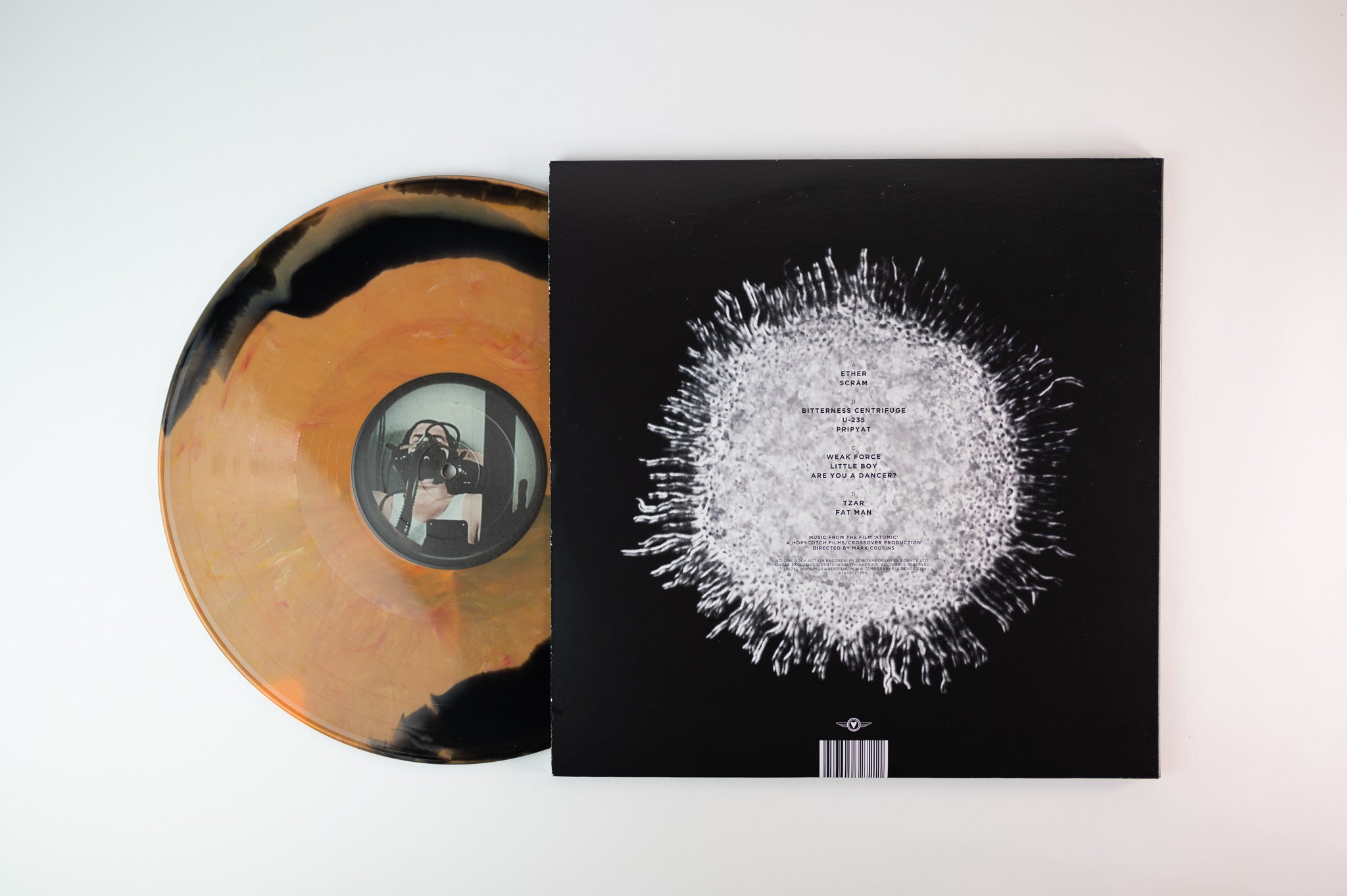 Mogwai - Atomic on Temporary Residence Limited Orange Swirl Black Swirl Colored Vinyl